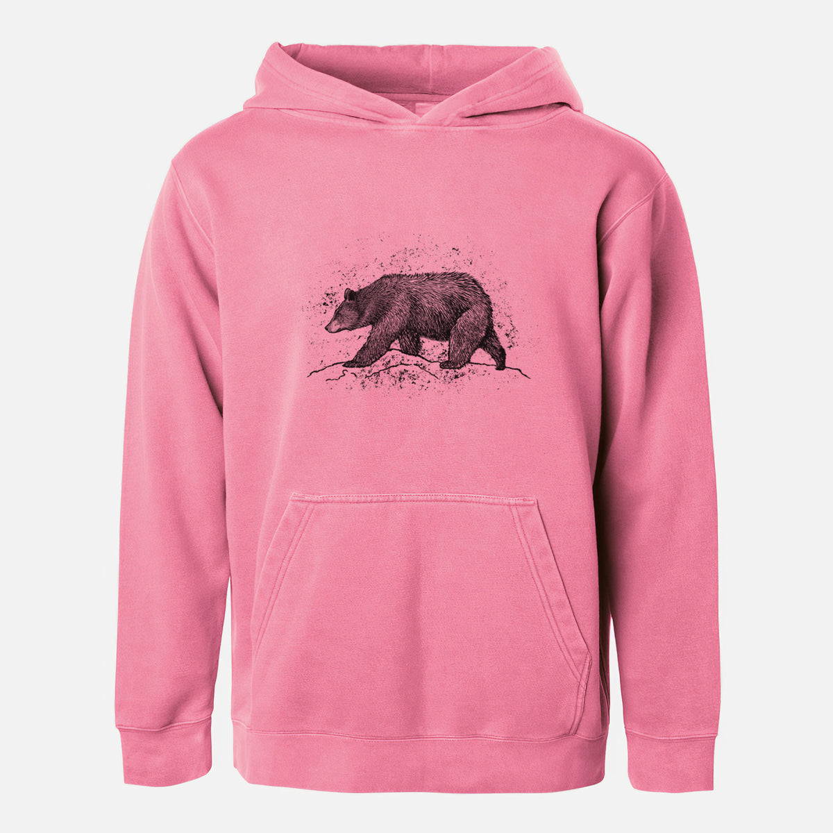 Black Bear - Youth Pigment Dyed Hoodie