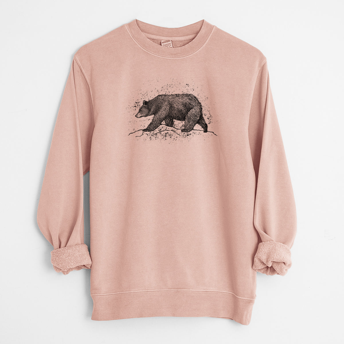 Black Bear - Unisex Pigment Dyed Crew Sweatshirt