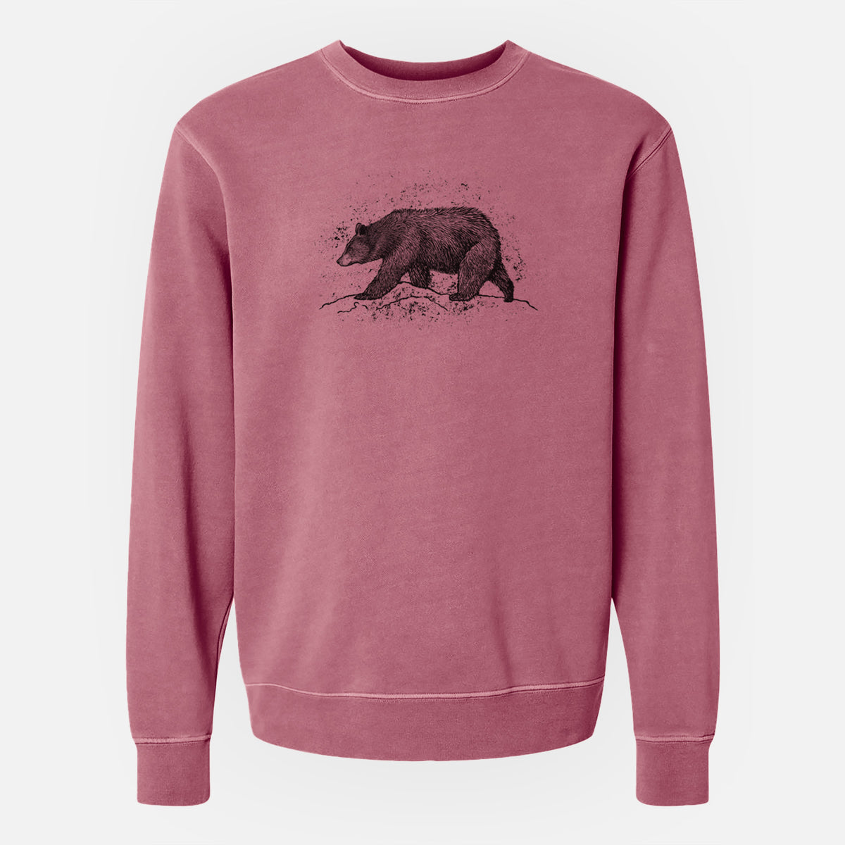 Black Bear - Unisex Pigment Dyed Crew Sweatshirt