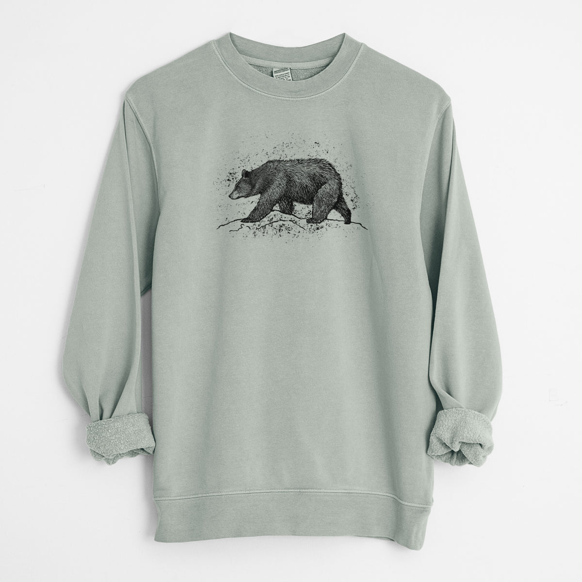 Black Bear - Unisex Pigment Dyed Crew Sweatshirt