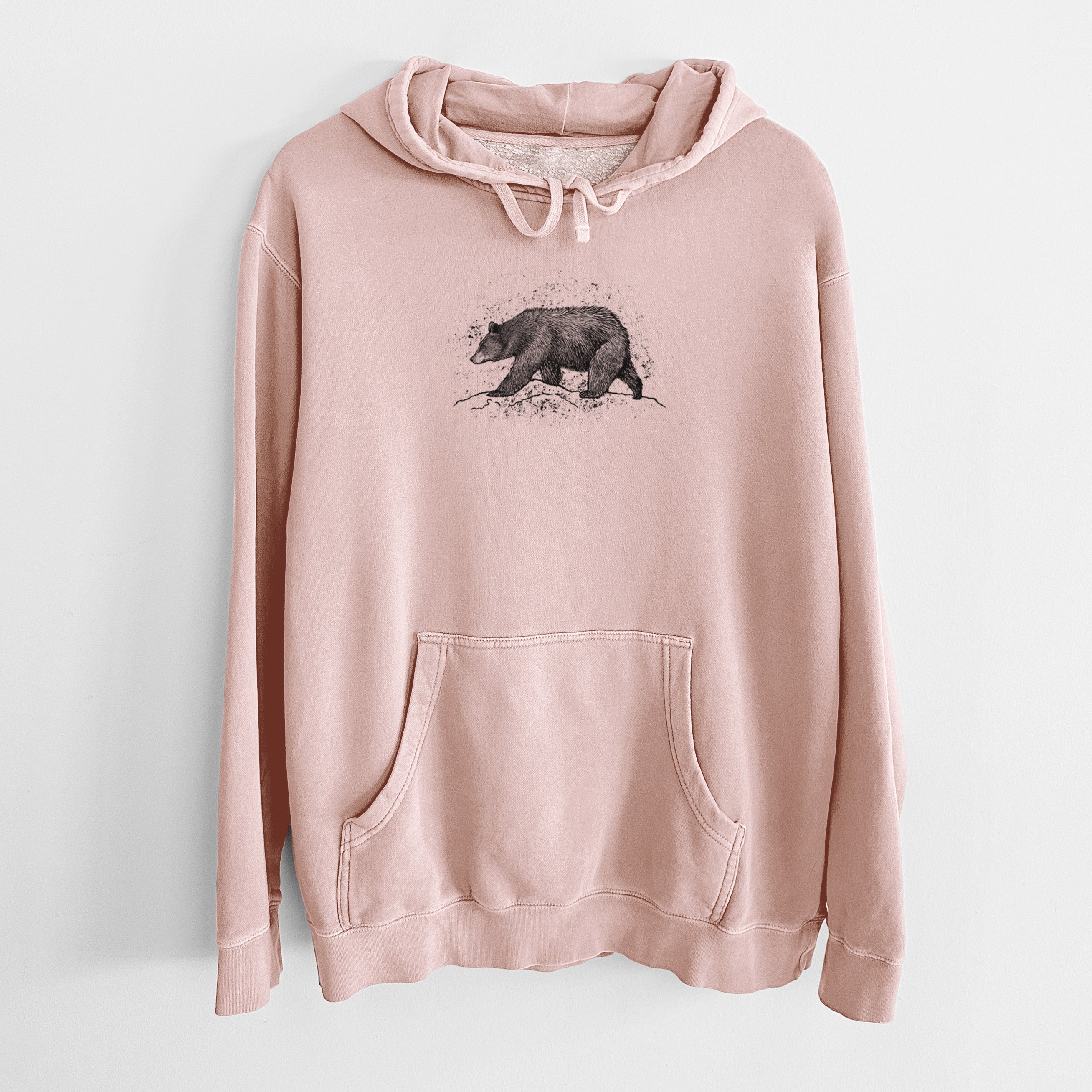 Black Bear - Unisex Pigment Dyed Hoodie