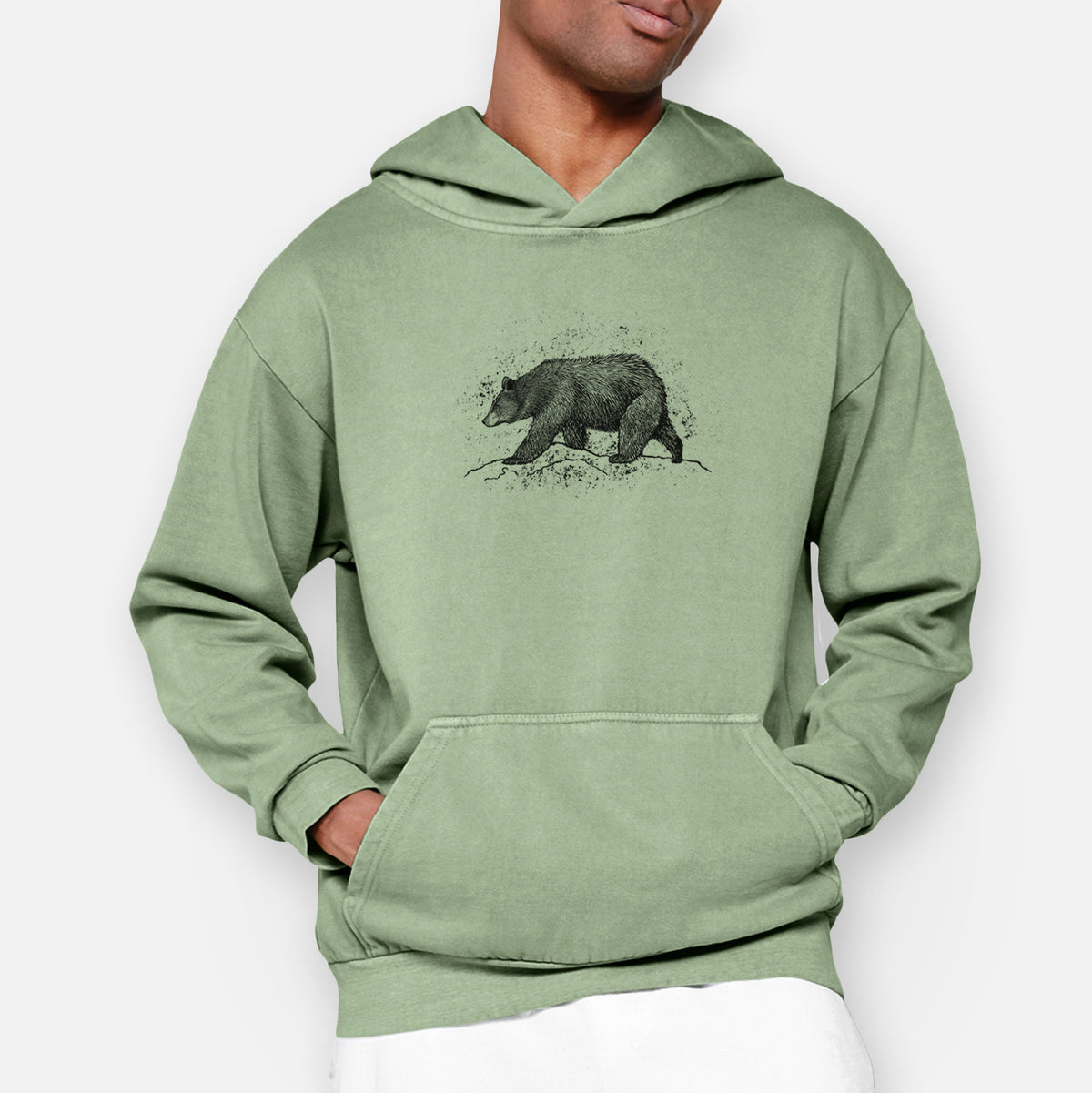 Black Bear  - Urban Heavyweight Hoodie