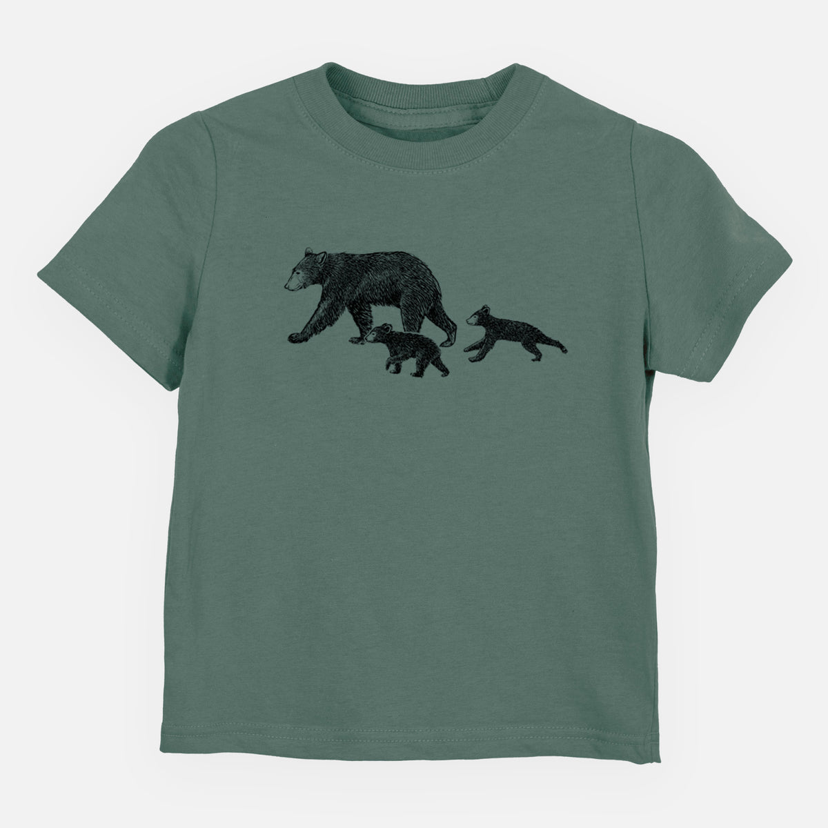 Mama Black Bear with Cubs - Toddler/Youth Shirt