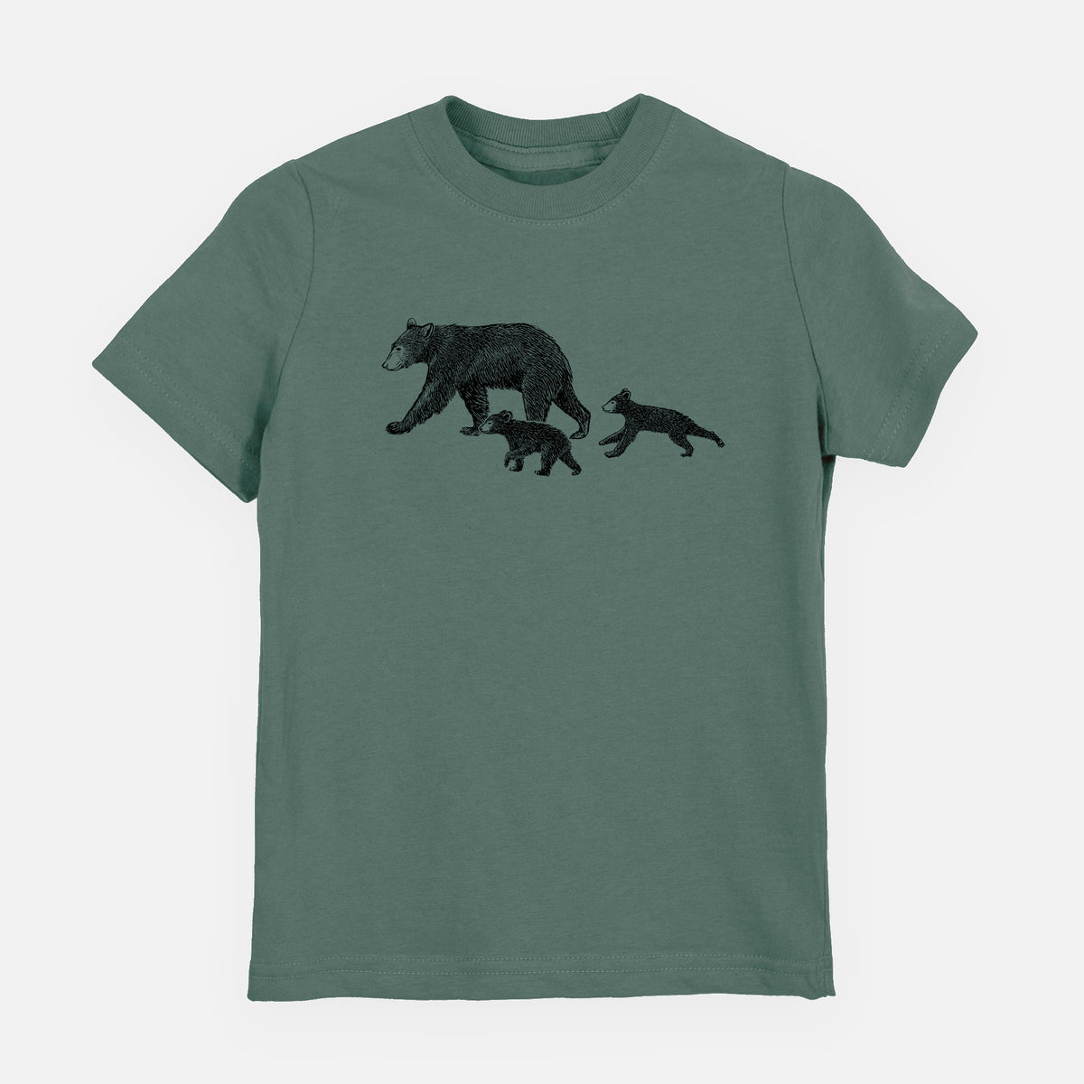 Mama Black Bear with Cubs - Toddler/Youth Shirt