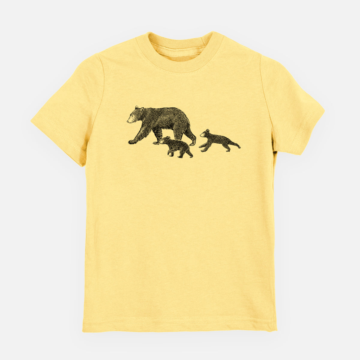 Mama Black Bear with Cubs - Toddler/Youth Shirt