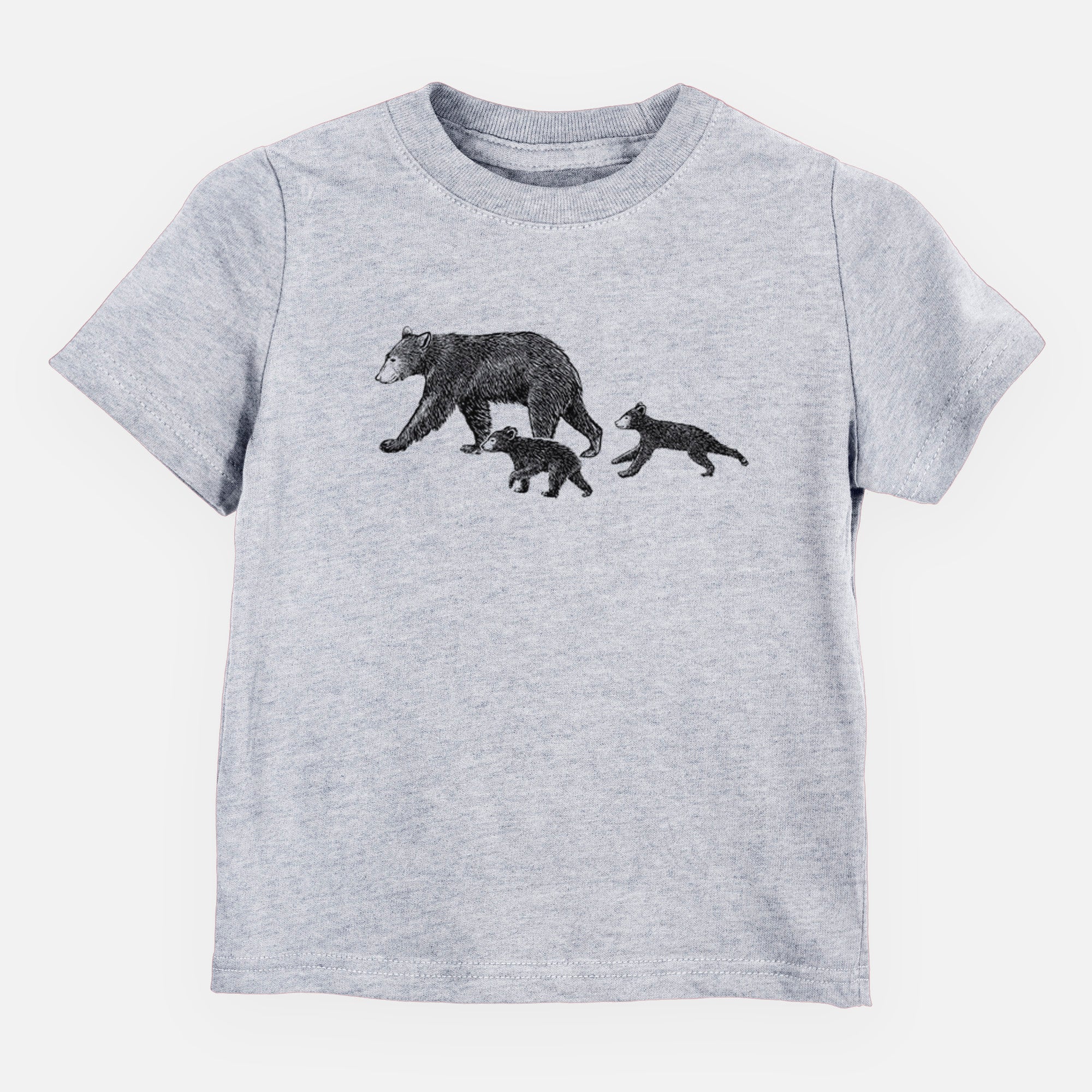Mama Black Bear with Cubs - Toddler/Youth Shirt