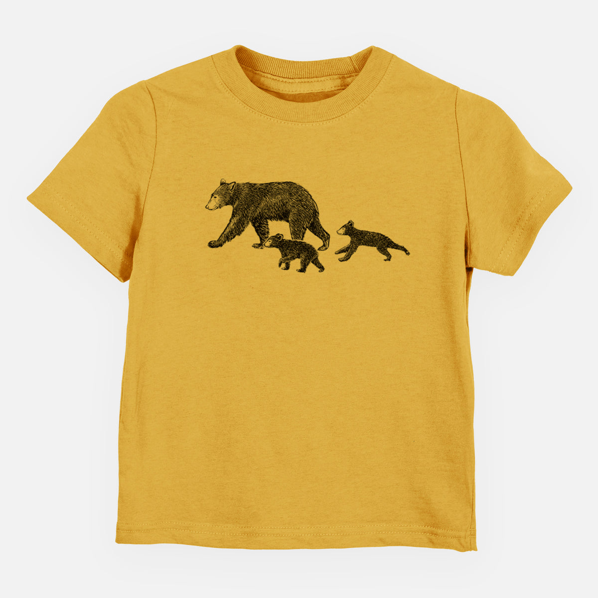 Mama Black Bear with Cubs - Toddler/Youth Shirt