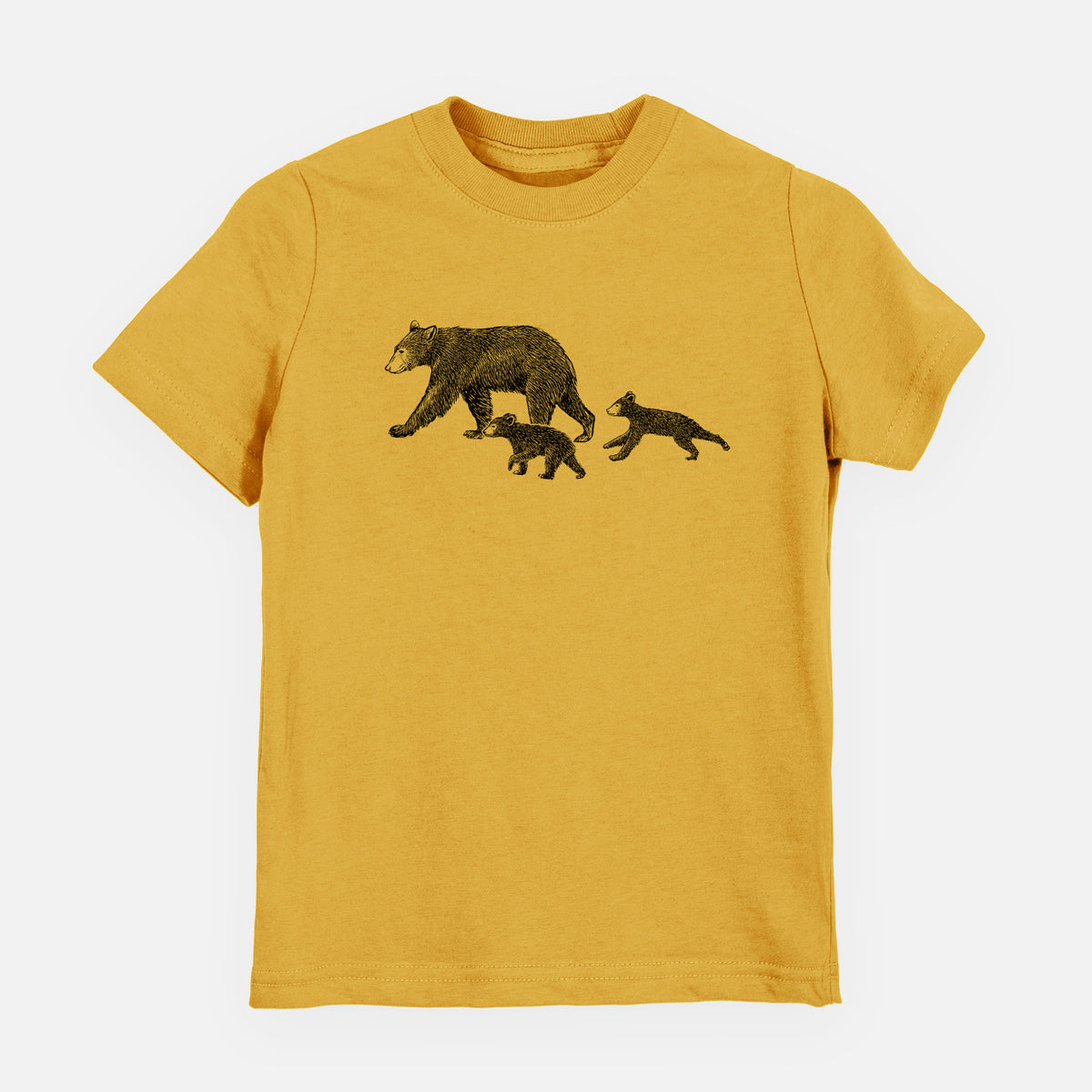 Mama Black Bear with Cubs - Toddler/Youth Shirt