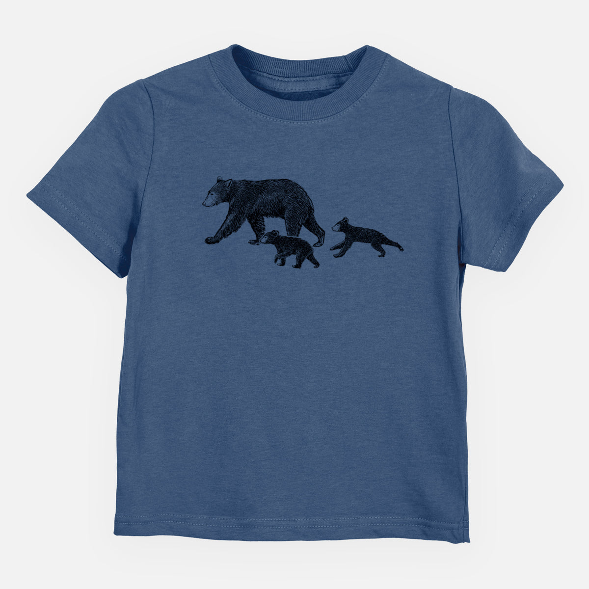Mama Black Bear with Cubs - Toddler/Youth Shirt
