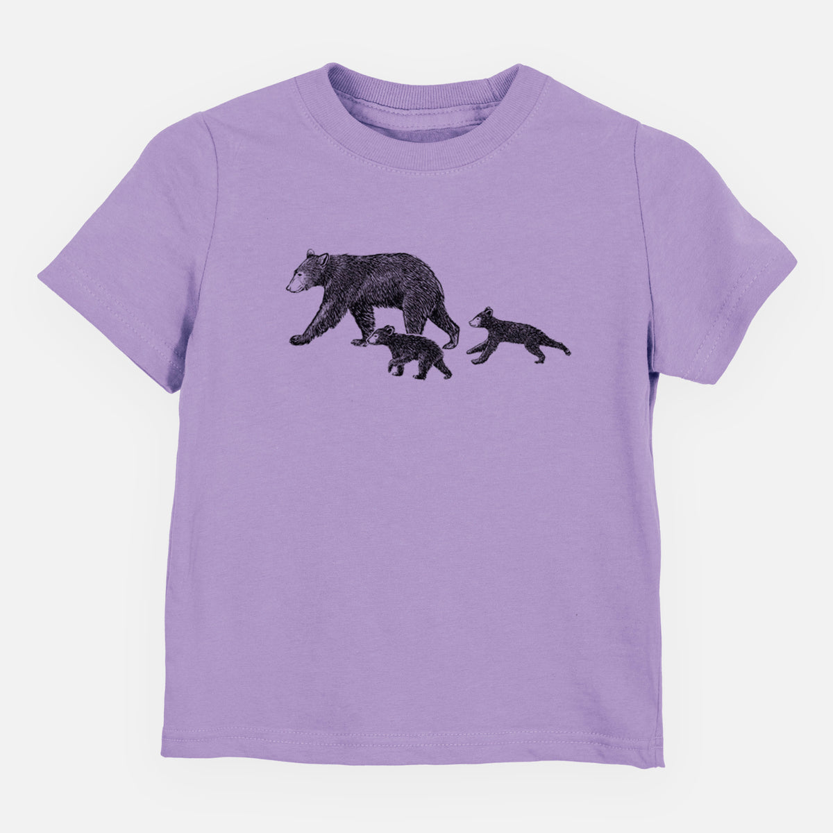Mama Black Bear with Cubs - Toddler/Youth Shirt