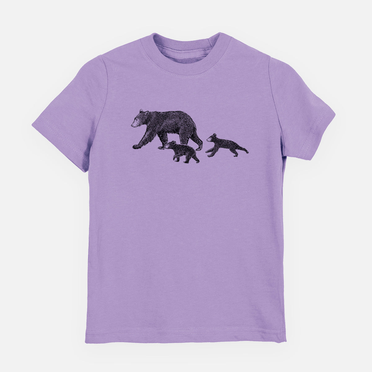 Mama Black Bear with Cubs - Toddler/Youth Shirt