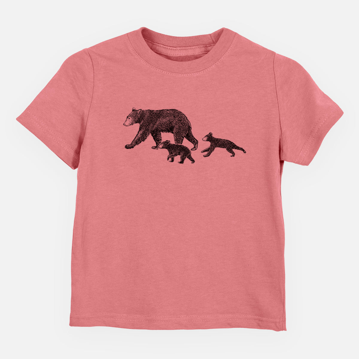 Mama Black Bear with Cubs - Toddler/Youth Shirt