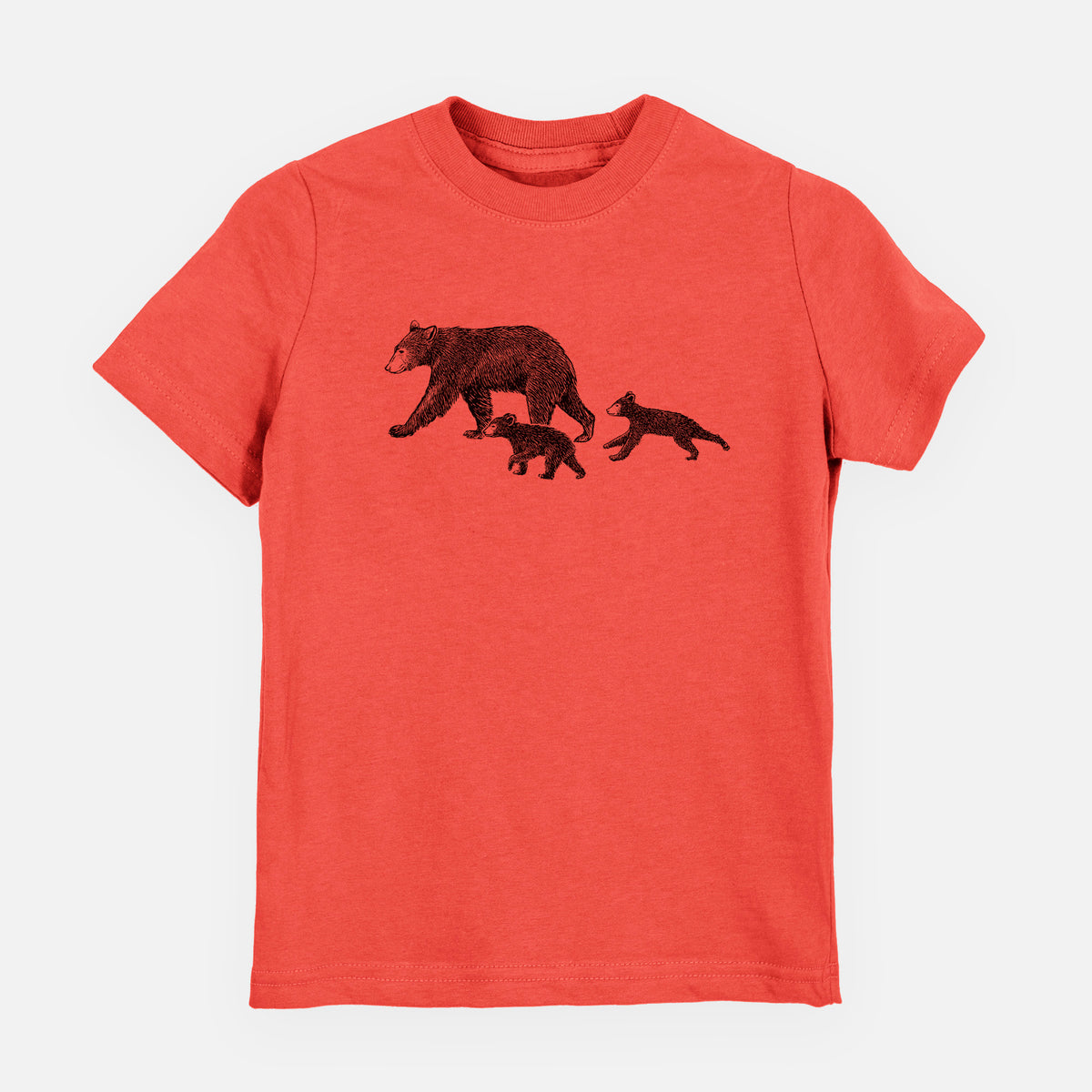Mama Black Bear with Cubs - Toddler/Youth Shirt