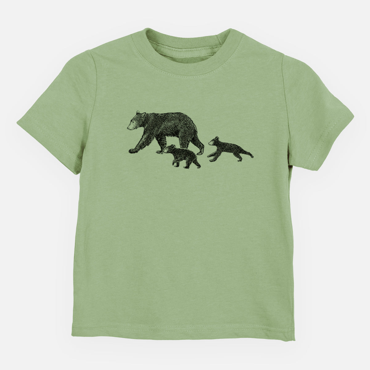 Mama Black Bear with Cubs - Toddler/Youth Shirt