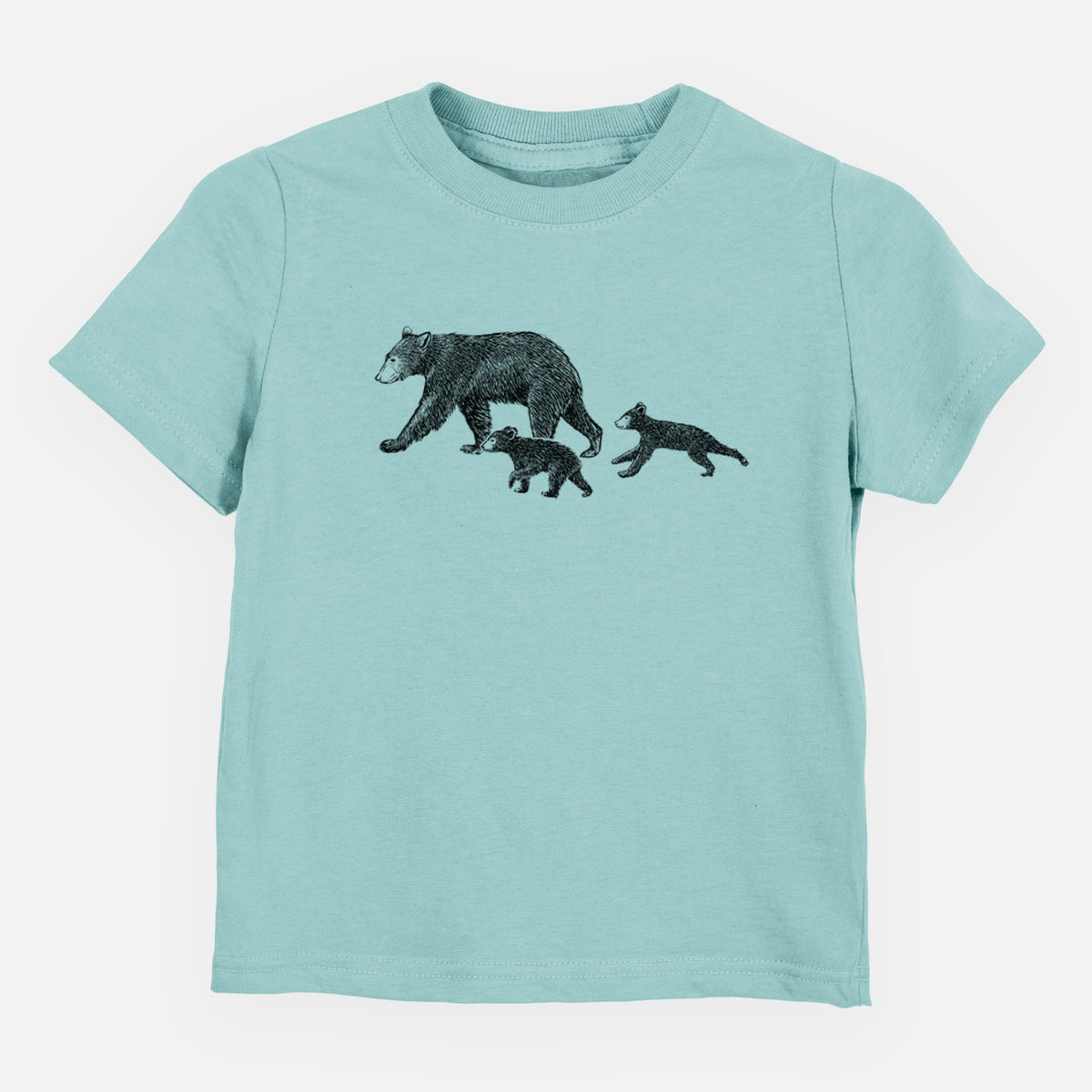 Mama Black Bear with Cubs - Toddler/Youth Shirt