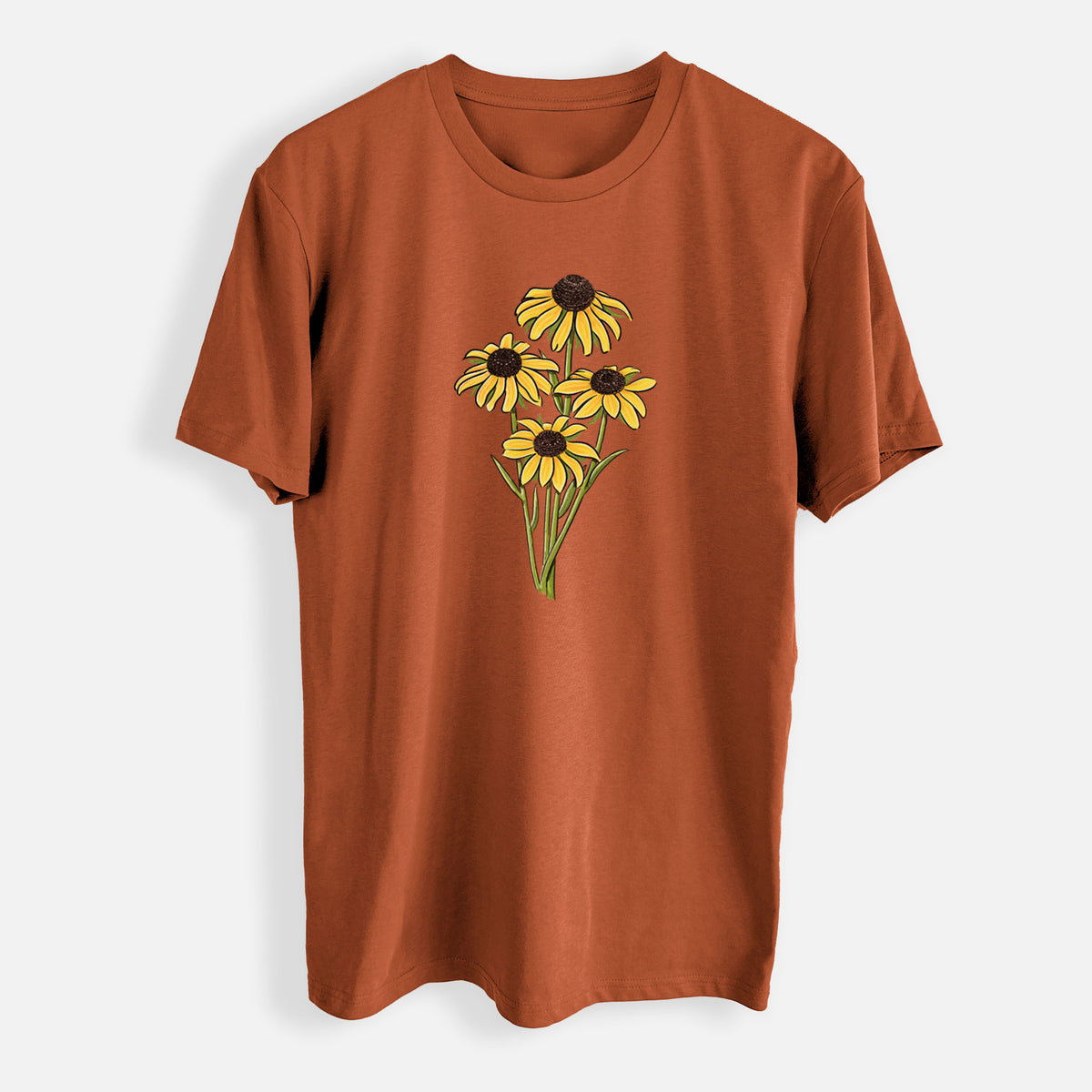 Black-eyed Susans - Rudbeckia hirta - Mens Everyday Staple Tee