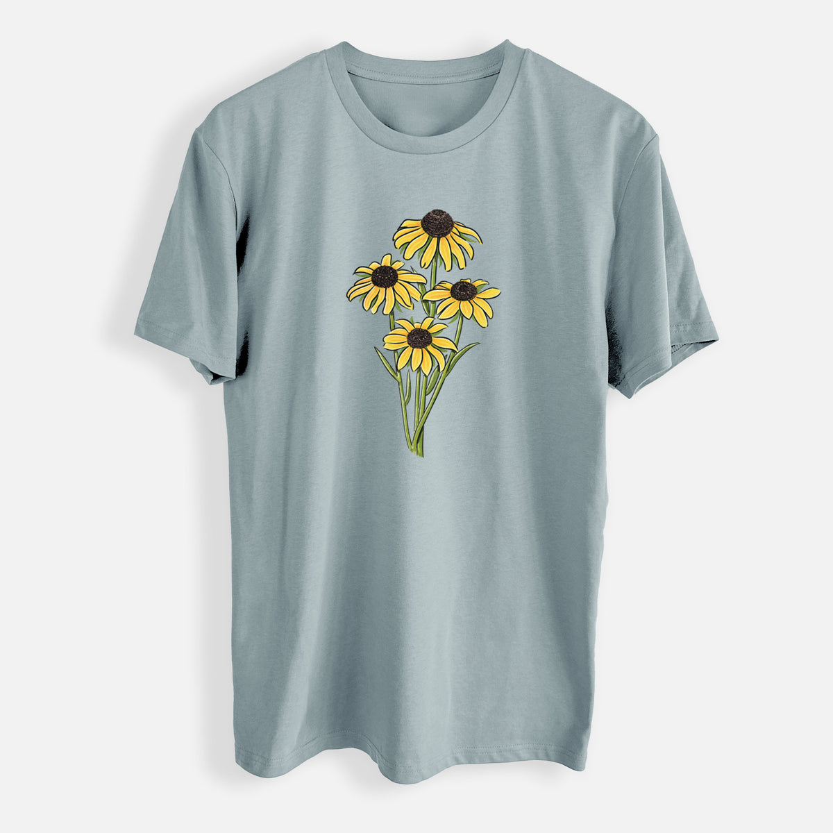 Black-eyed Susans - Rudbeckia hirta - Mens Everyday Staple Tee