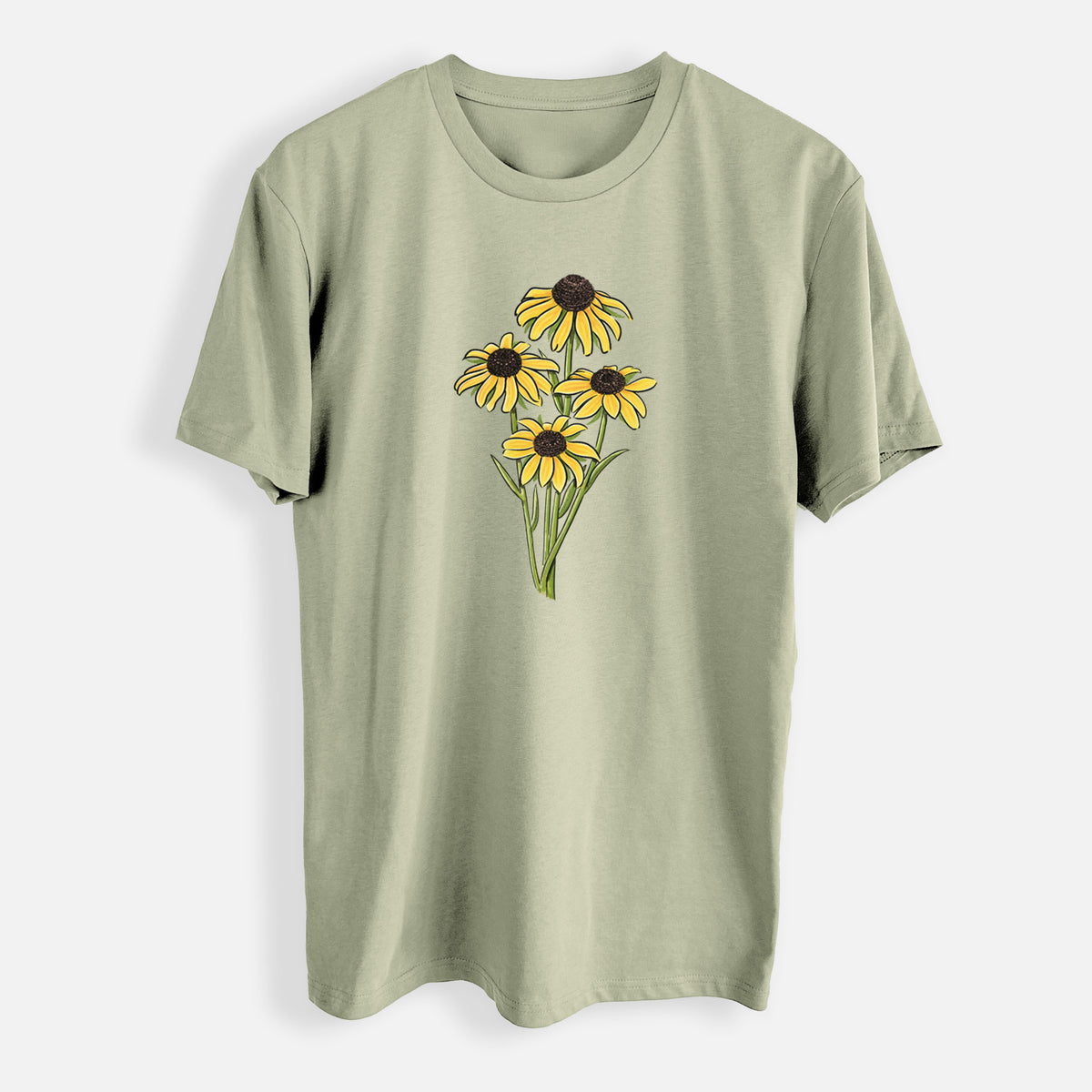 Black-eyed Susans - Rudbeckia hirta - Mens Everyday Staple Tee