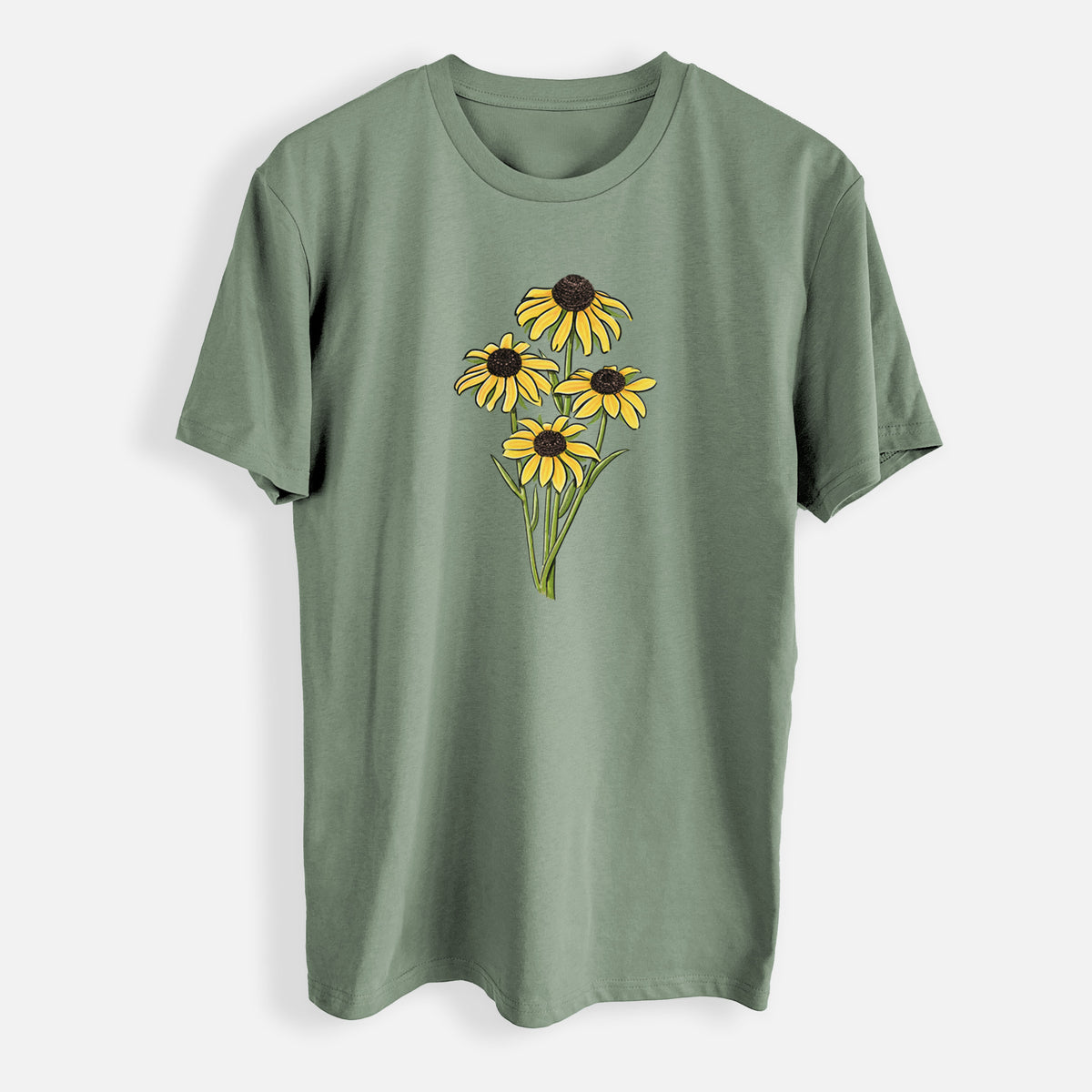 Black-eyed Susans - Rudbeckia hirta - Mens Everyday Staple Tee