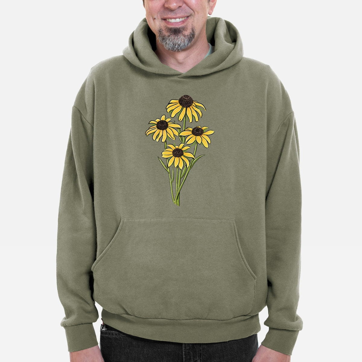 Black-eyed Susans - Rudbeckia hirta  - Bodega Midweight Hoodie