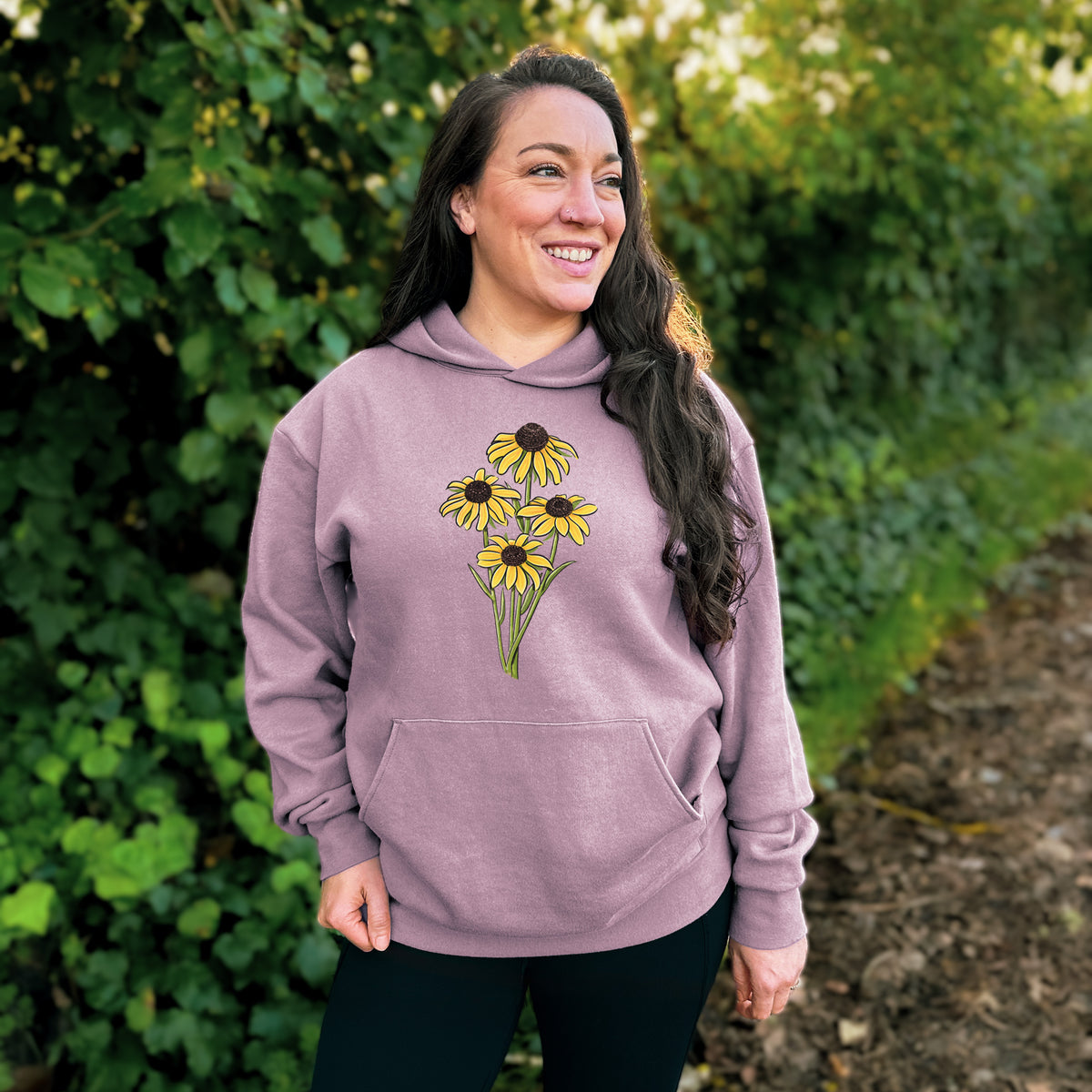 Black-eyed Susans - Rudbeckia hirta  - Bodega Midweight Hoodie