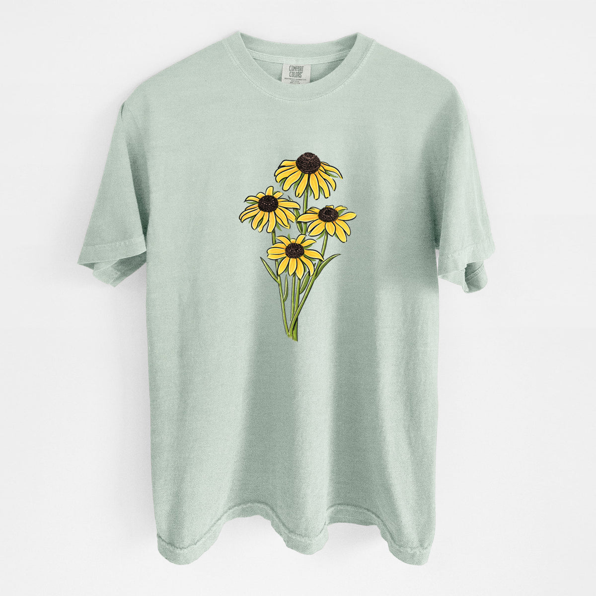 Black-eyed Susans - Rudbeckia hirta - Unisex Comfort Colors Garment-Dyed Heavyweight T-shirt