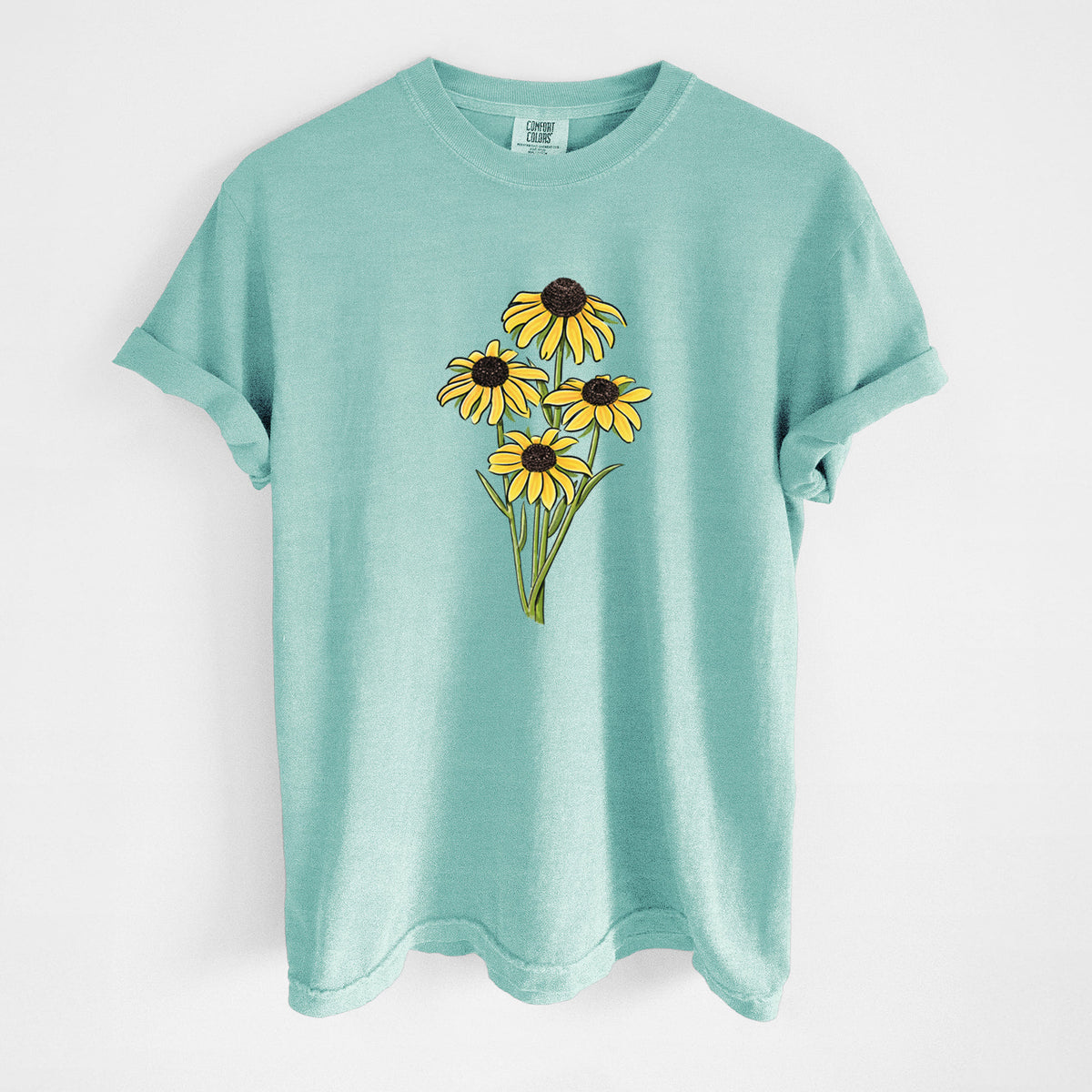 Black-eyed Susans - Rudbeckia hirta - Unisex Comfort Colors Garment-Dyed Heavyweight T-shirt