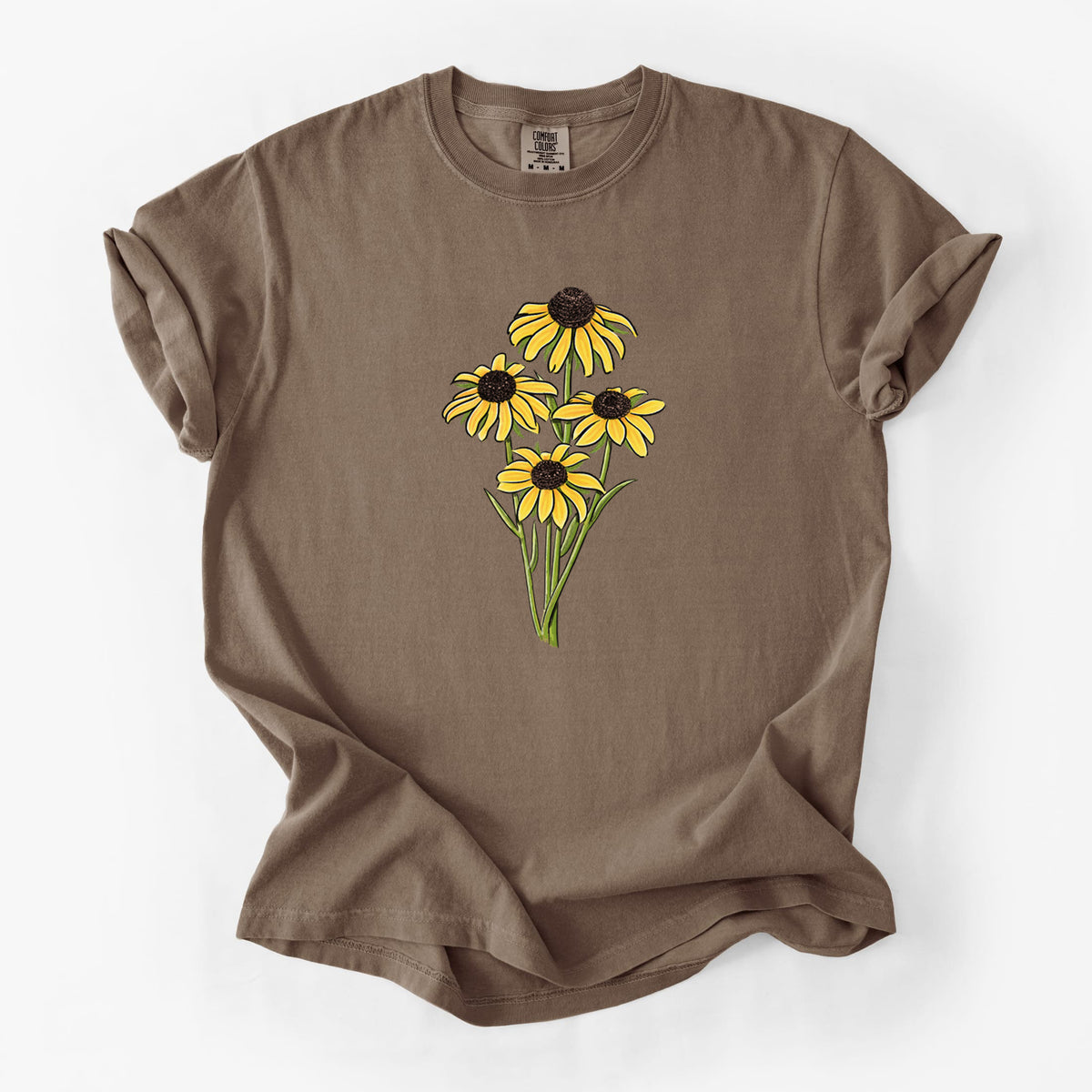 Black-eyed Susans - Rudbeckia hirta - Unisex Comfort Colors Garment-Dyed Heavyweight T-shirt