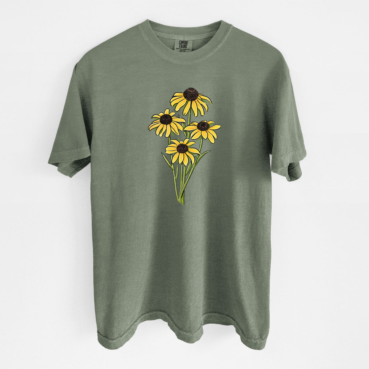 Black-eyed Susans - Rudbeckia hirta - Unisex Comfort Colors Garment-Dyed Heavyweight T-shirt