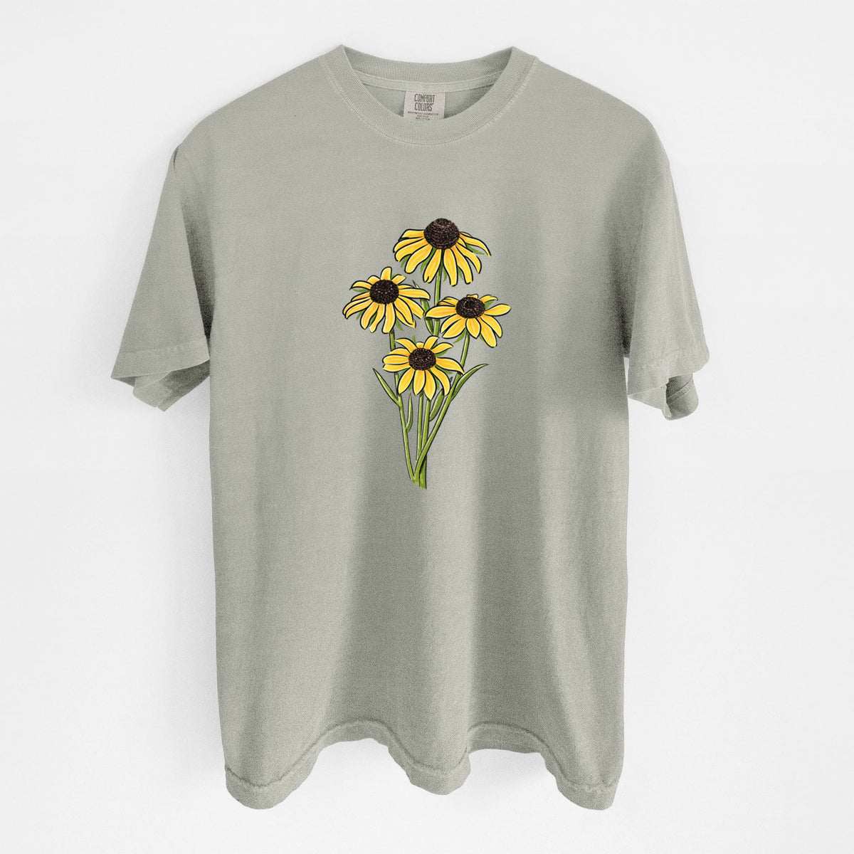 Black-eyed Susans - Rudbeckia hirta - Unisex Comfort Colors Garment-Dyed Heavyweight T-shirt