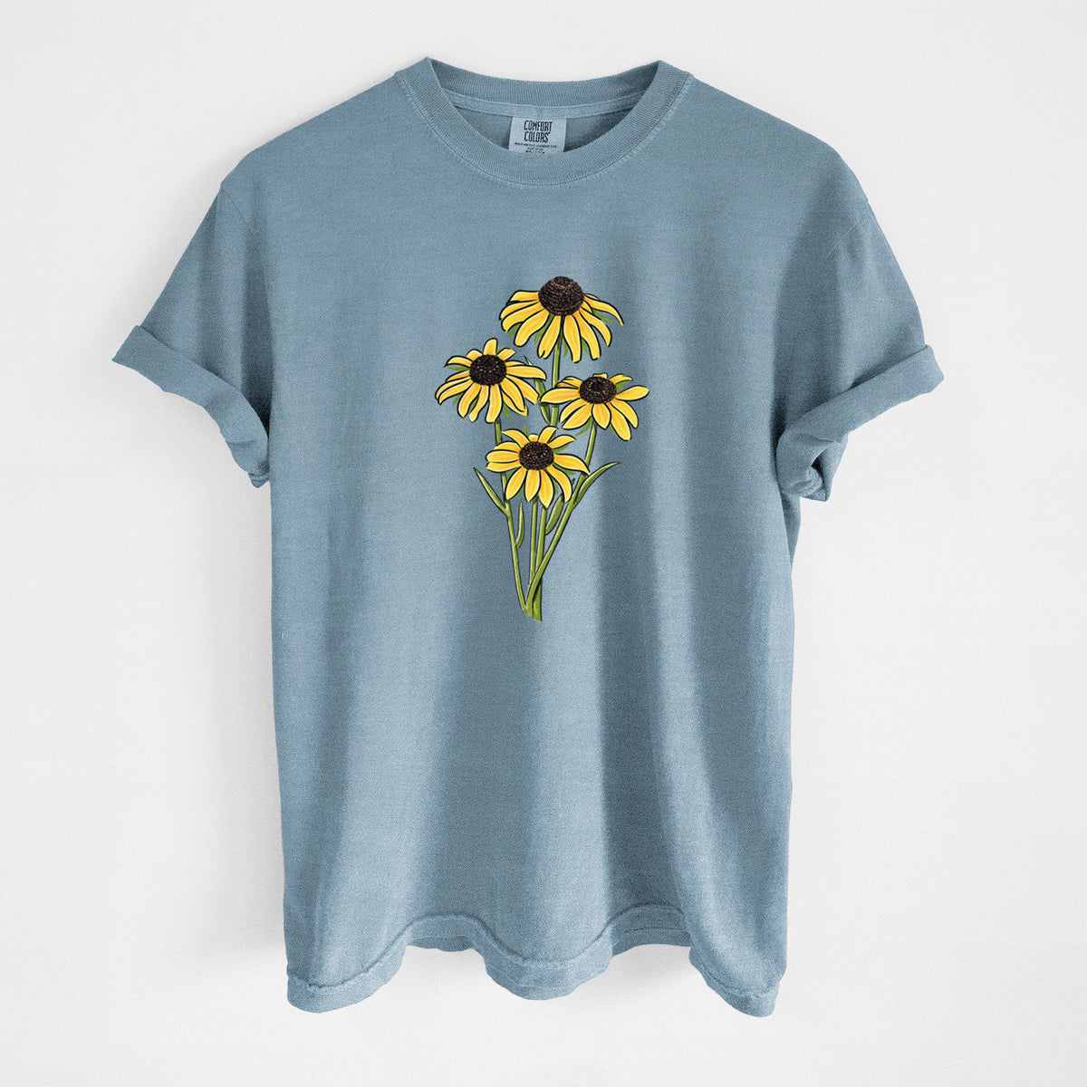 Black-eyed Susans - Rudbeckia hirta - Unisex Comfort Colors Garment-Dyed Heavyweight T-shirt