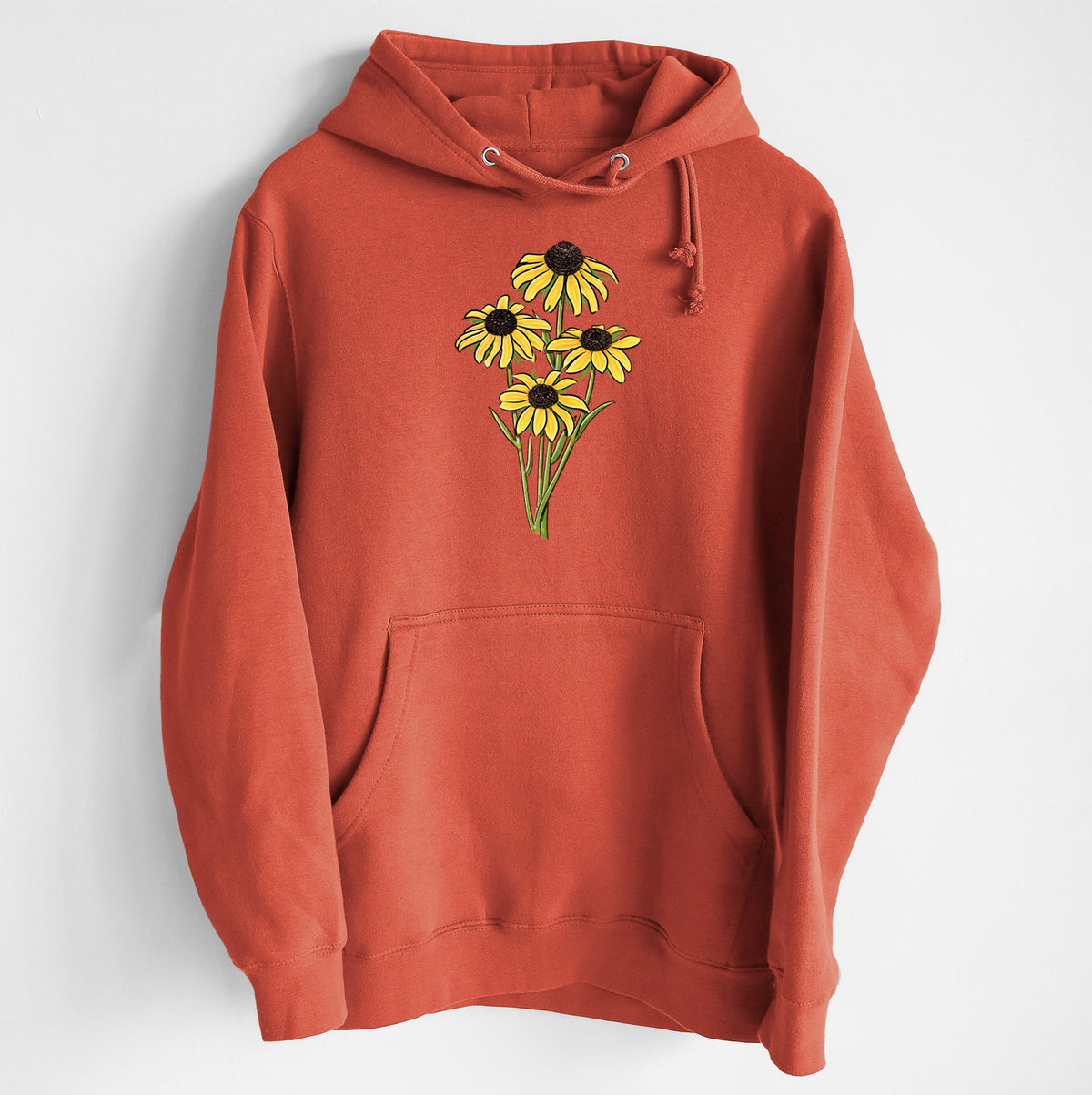 Black-eyed Susans - Rudbeckia hirta - Heavyweight Fleece Hoodie