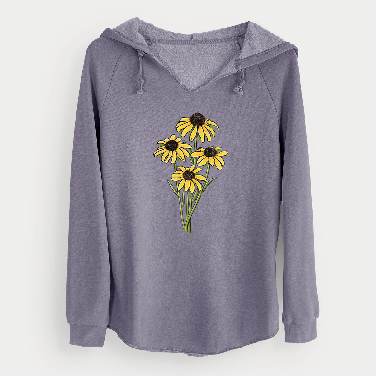 Black-eyed Susans - Rudbeckia hirta - Cali Wave Hooded Sweatshirt