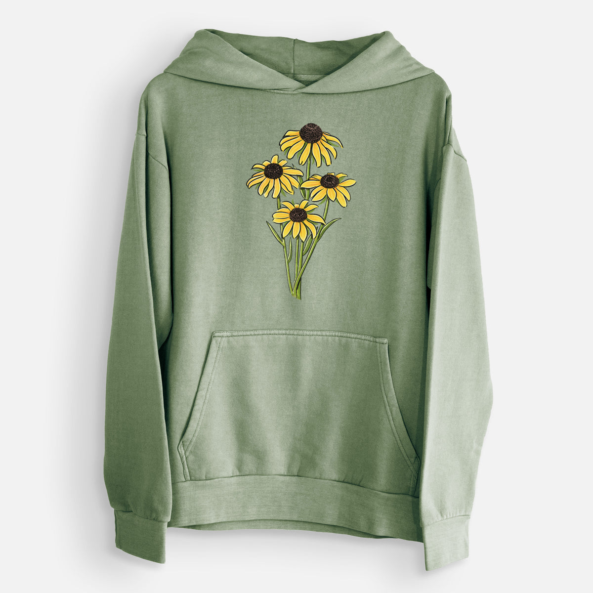 Black-eyed Susans - Rudbeckia hirta  - Urban Heavyweight Hoodie