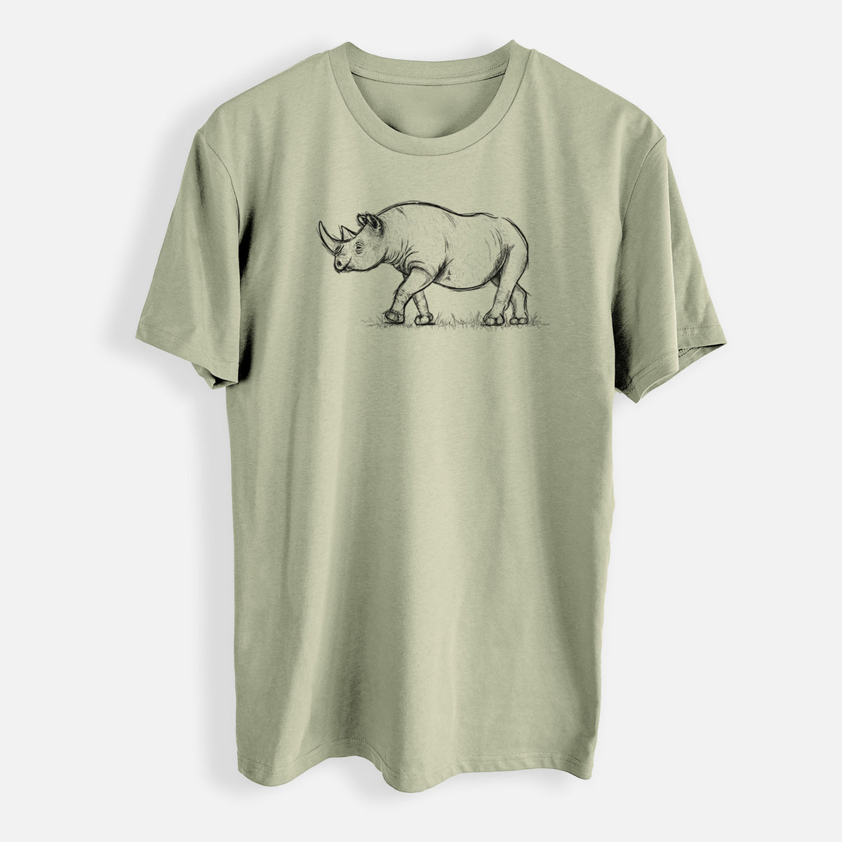 Black Rhinoceros - Diceros bicornis - Mens Everyday Staple Tee