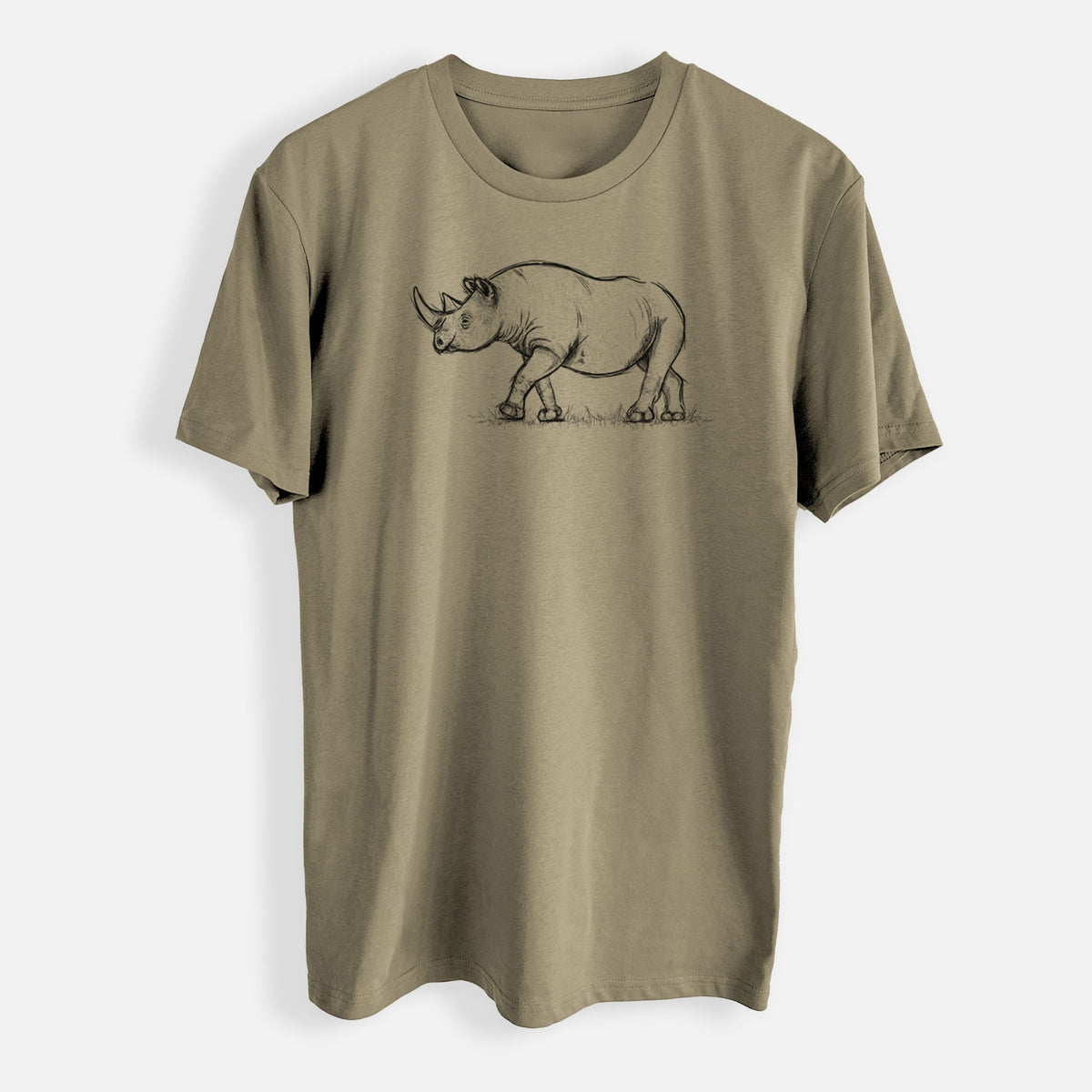 Black Rhinoceros - Diceros bicornis - Mens Everyday Staple Tee