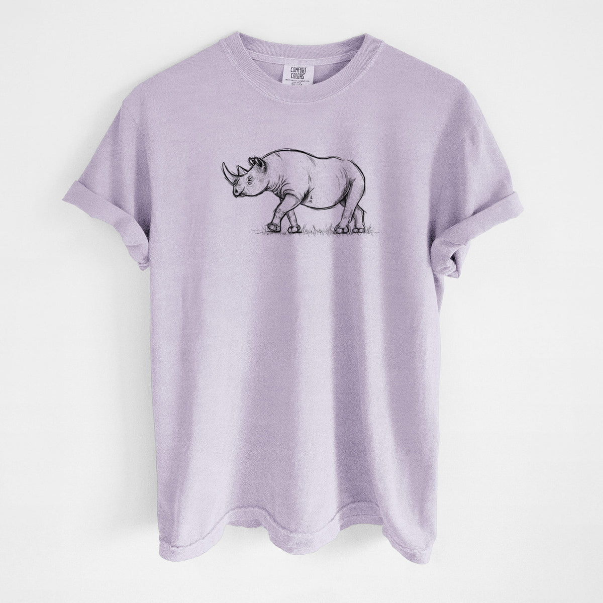 Black Rhinoceros - Diceros bicornis - Unisex Comfort Colors Garment-Dyed Heavyweight T-shirt