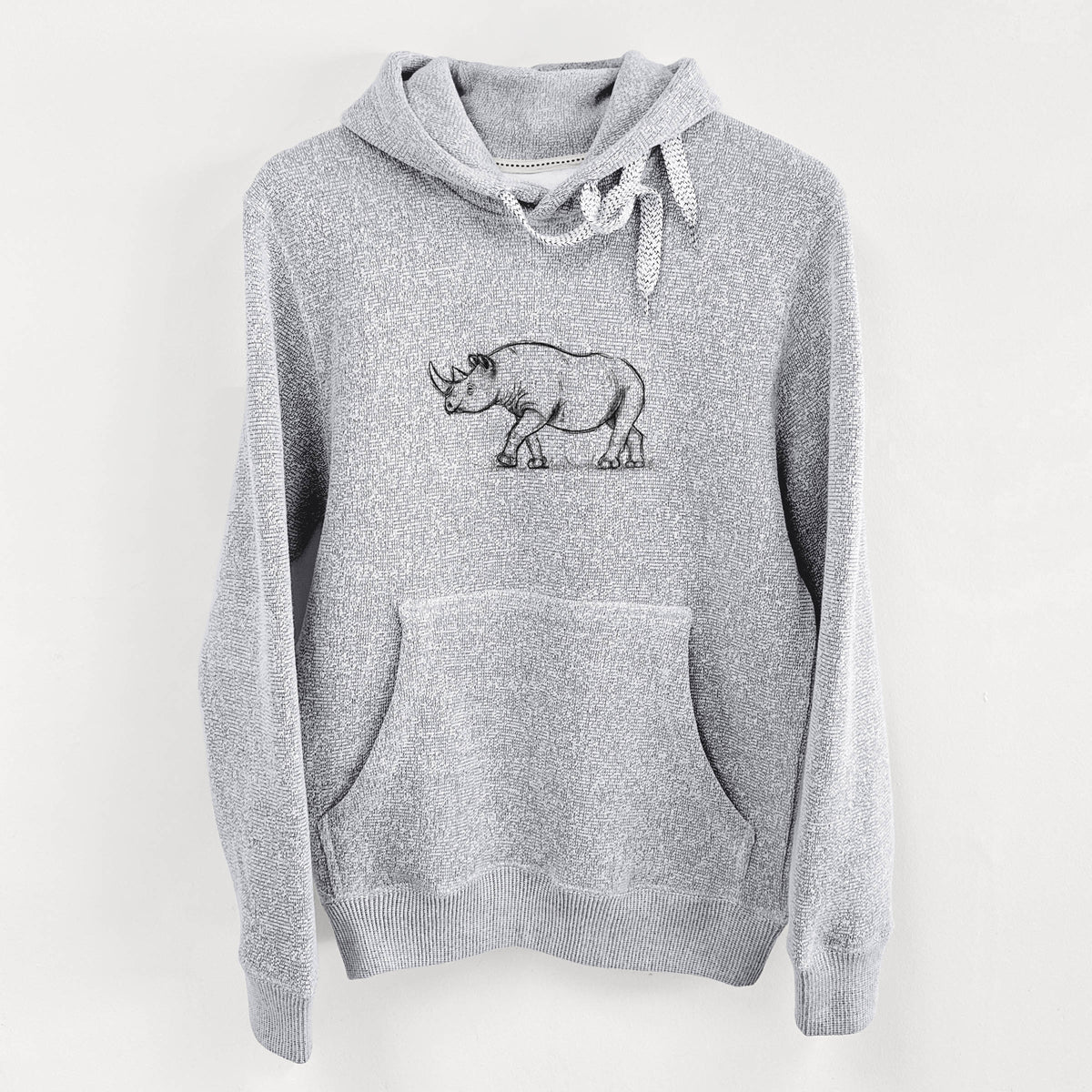 Black Rhinoceros - Diceros bicornis - Knit Hoodie