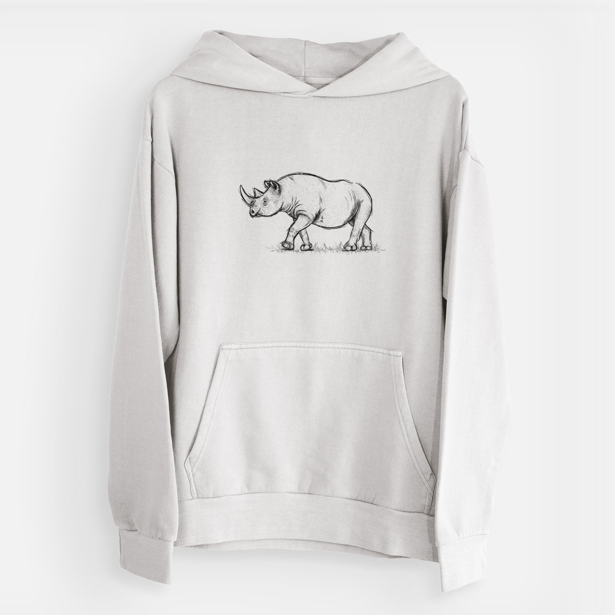 Black Rhinoceros - Diceros bicornis  - Urban Heavyweight Hoodie