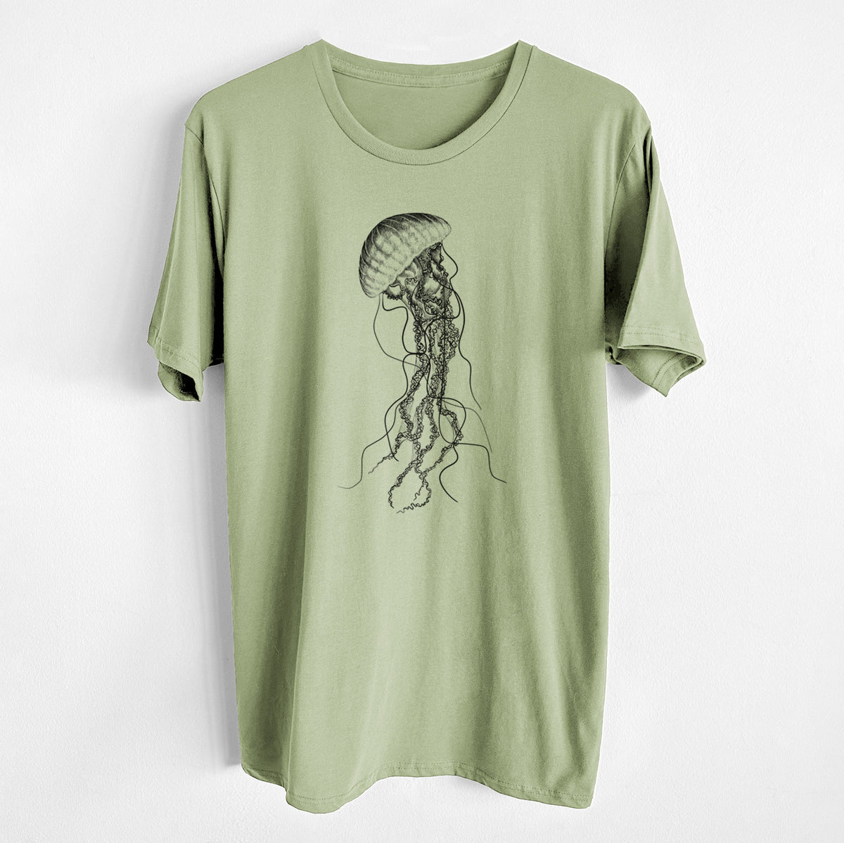 CLOSEOUT - Black Sea Nettle Jellyfish - Chrysaora achlyos - Unisex Crewneck - Made in USA - 100% Organic Cotton