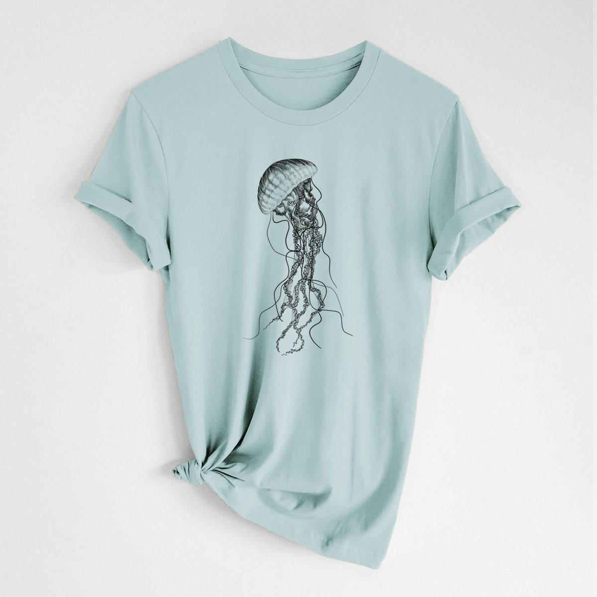 Black Sea Nettle Jellyfish - Chrysaora achlyos - Lightweight 100% Cotton Unisex Crewneck