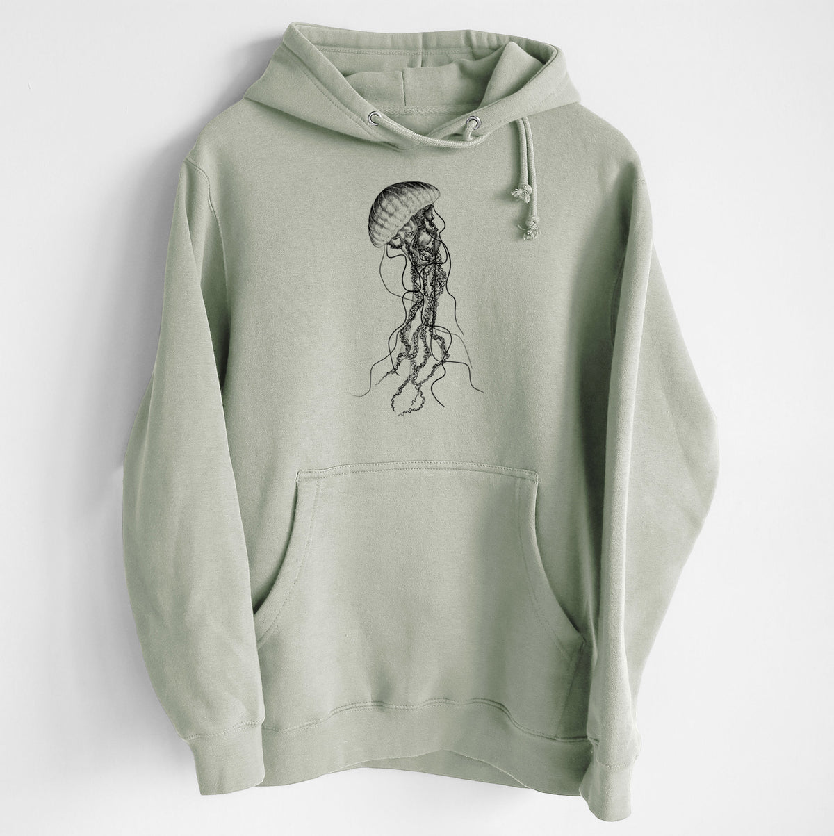 Black Sea Nettle Jellyfish - Chrysaora achlyos - Heavyweight Fleece Hoodie