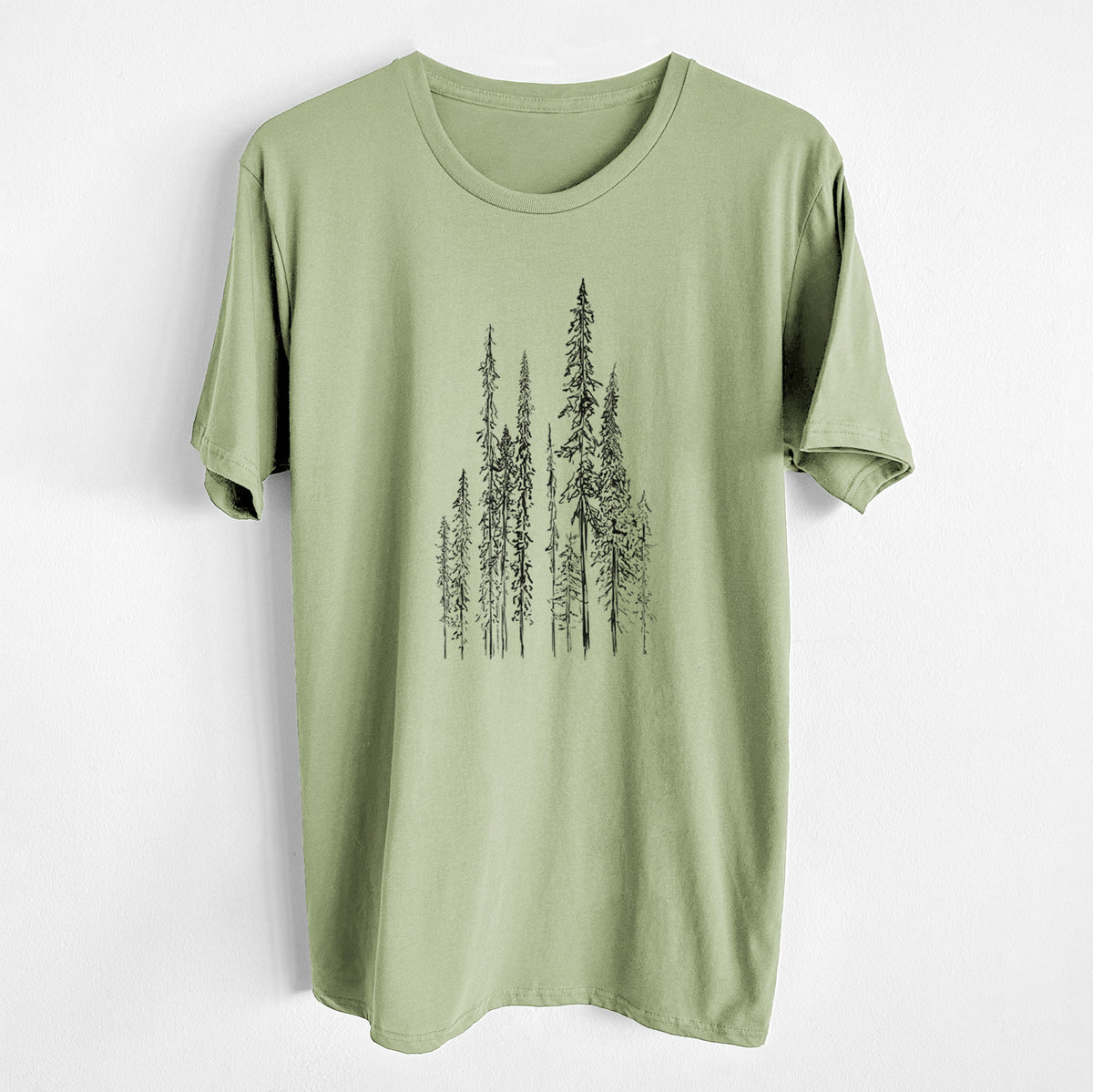 CLOSEOUT - Black Spruce (Picea mariana) - Unisex Crewneck - Made in USA - 100% Organic Cotton