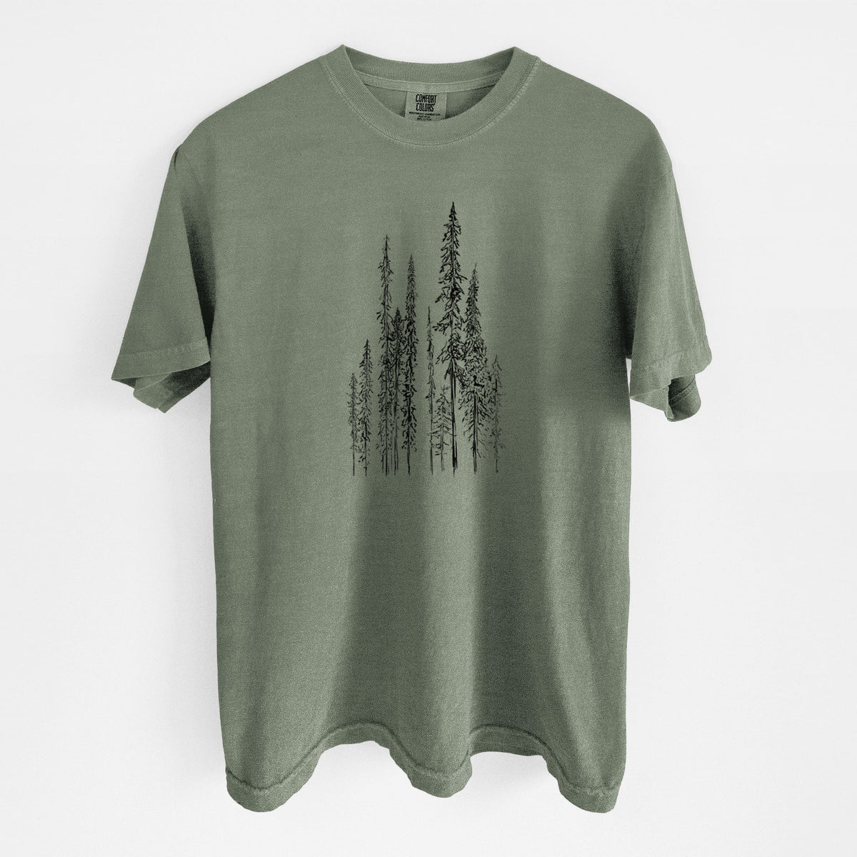 Black Spruce (Picea mariana) - Unisex Comfort Colors Garment-Dyed Heavyweight T-shirt