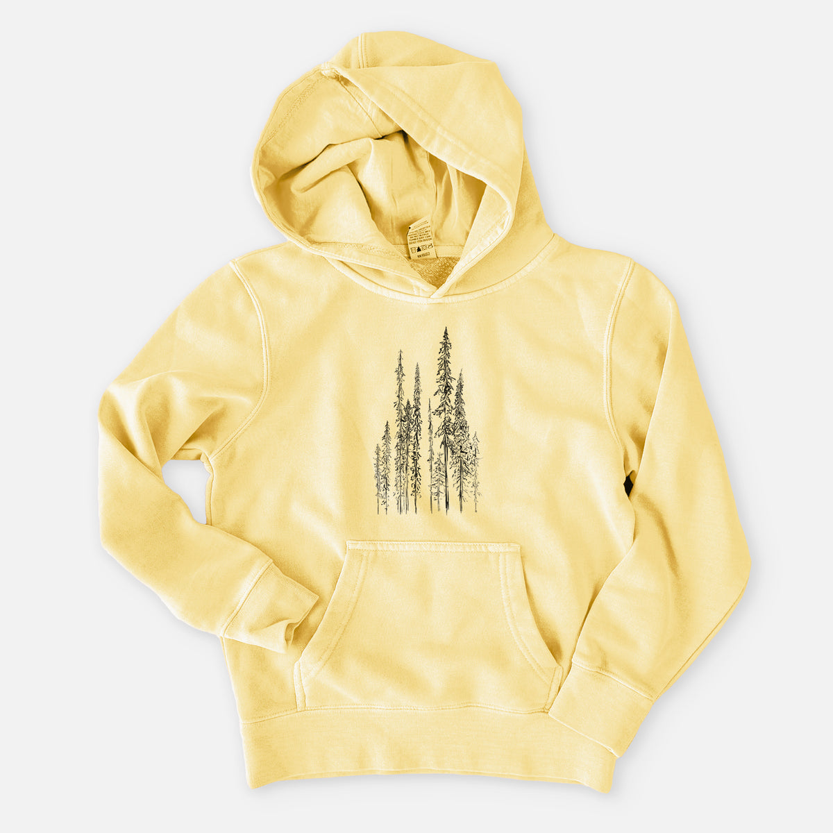 Black Spruce (Picea mariana) - Youth Pigment Dyed Hoodie