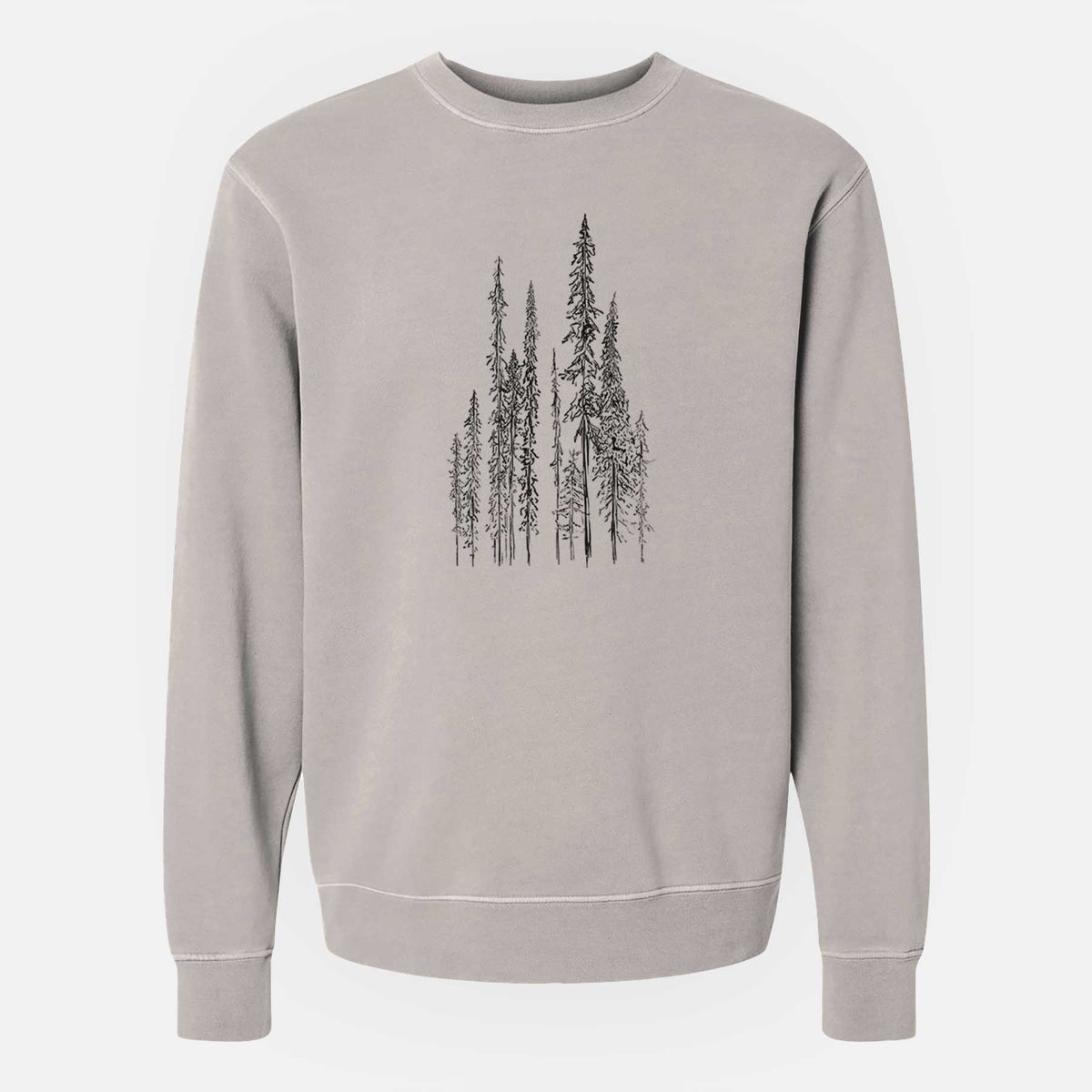 Black Spruce (Picea mariana) - Unisex Pigment Dyed Crew Sweatshirt