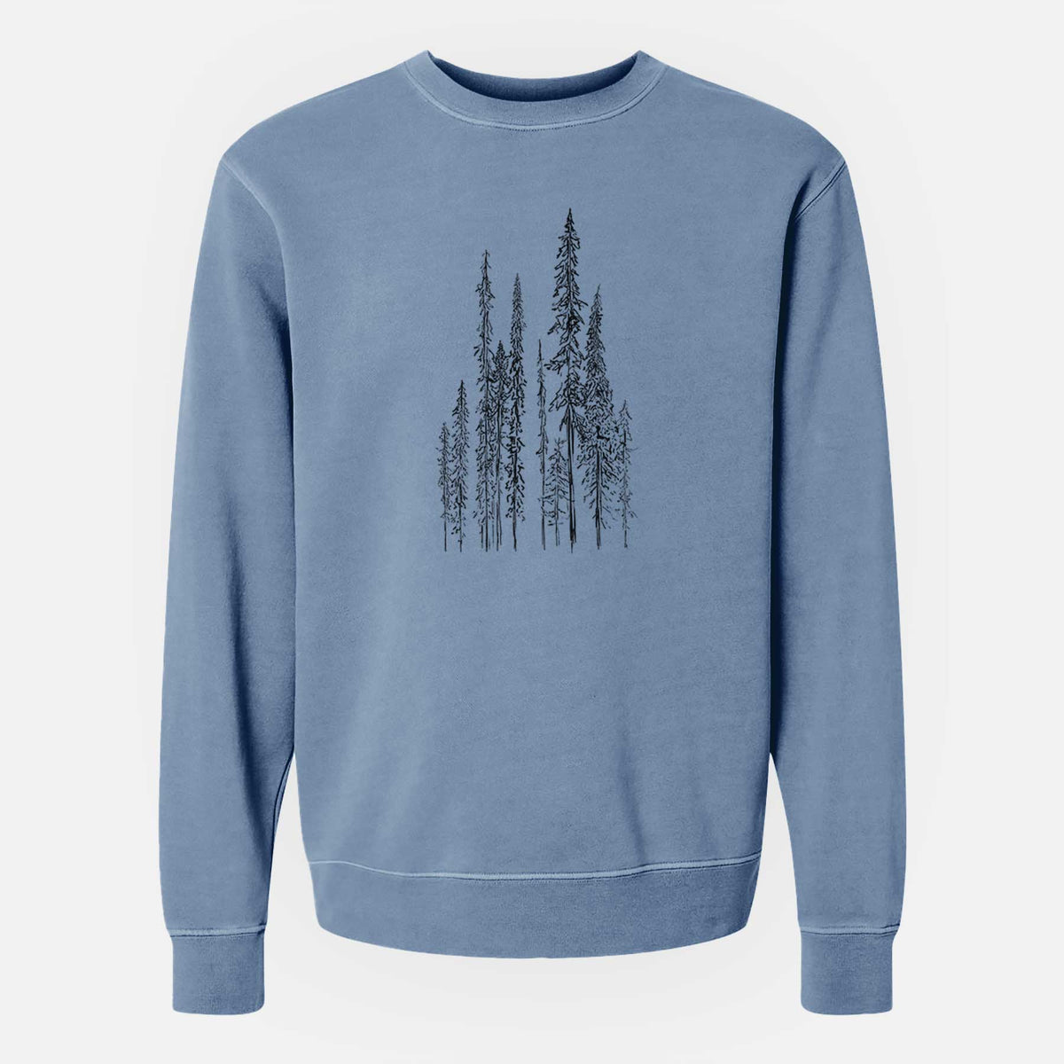 Black Spruce (Picea mariana) - Unisex Pigment Dyed Crew Sweatshirt