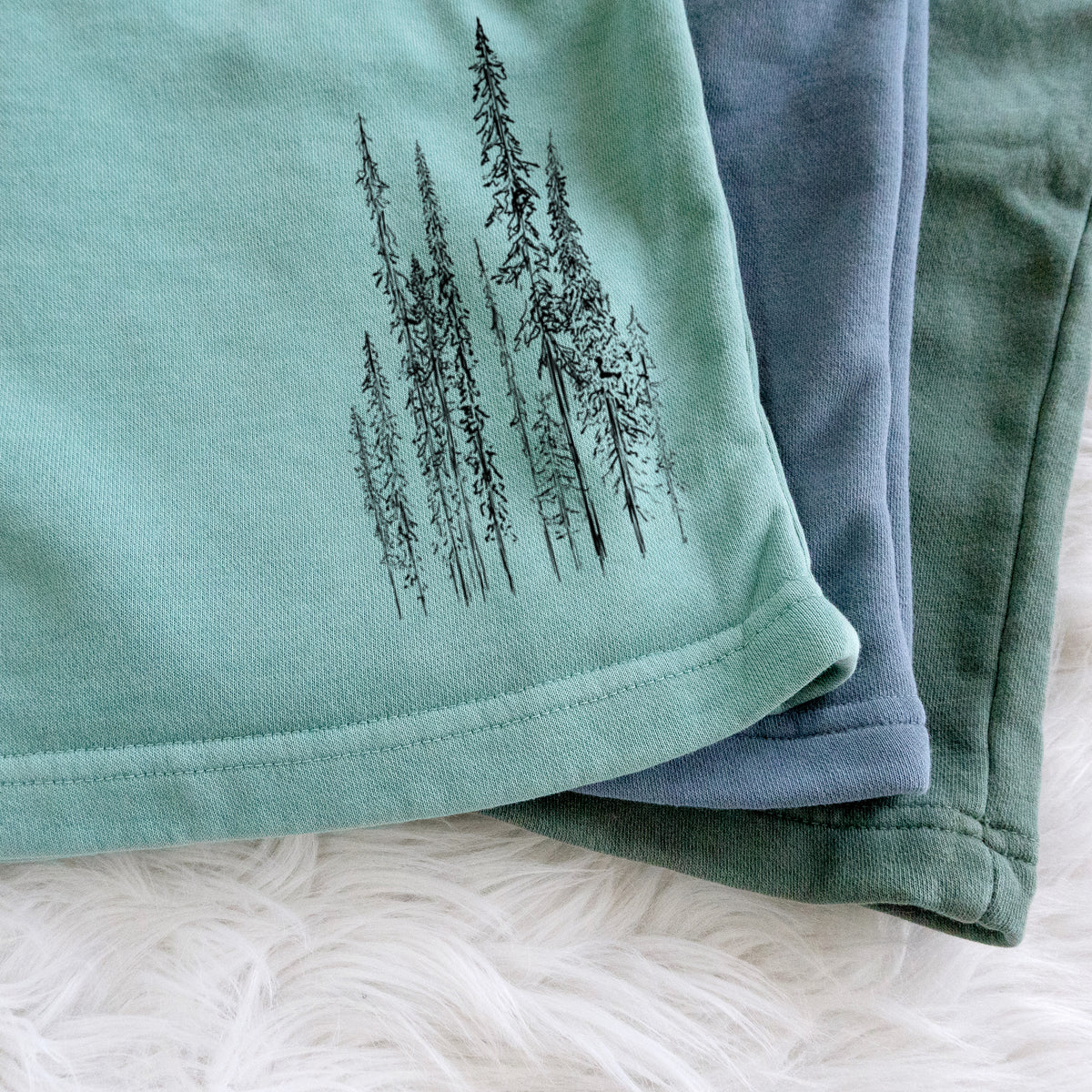 Black Spruce (Picea mariana) - Unisex Pigment Dyed Shorts