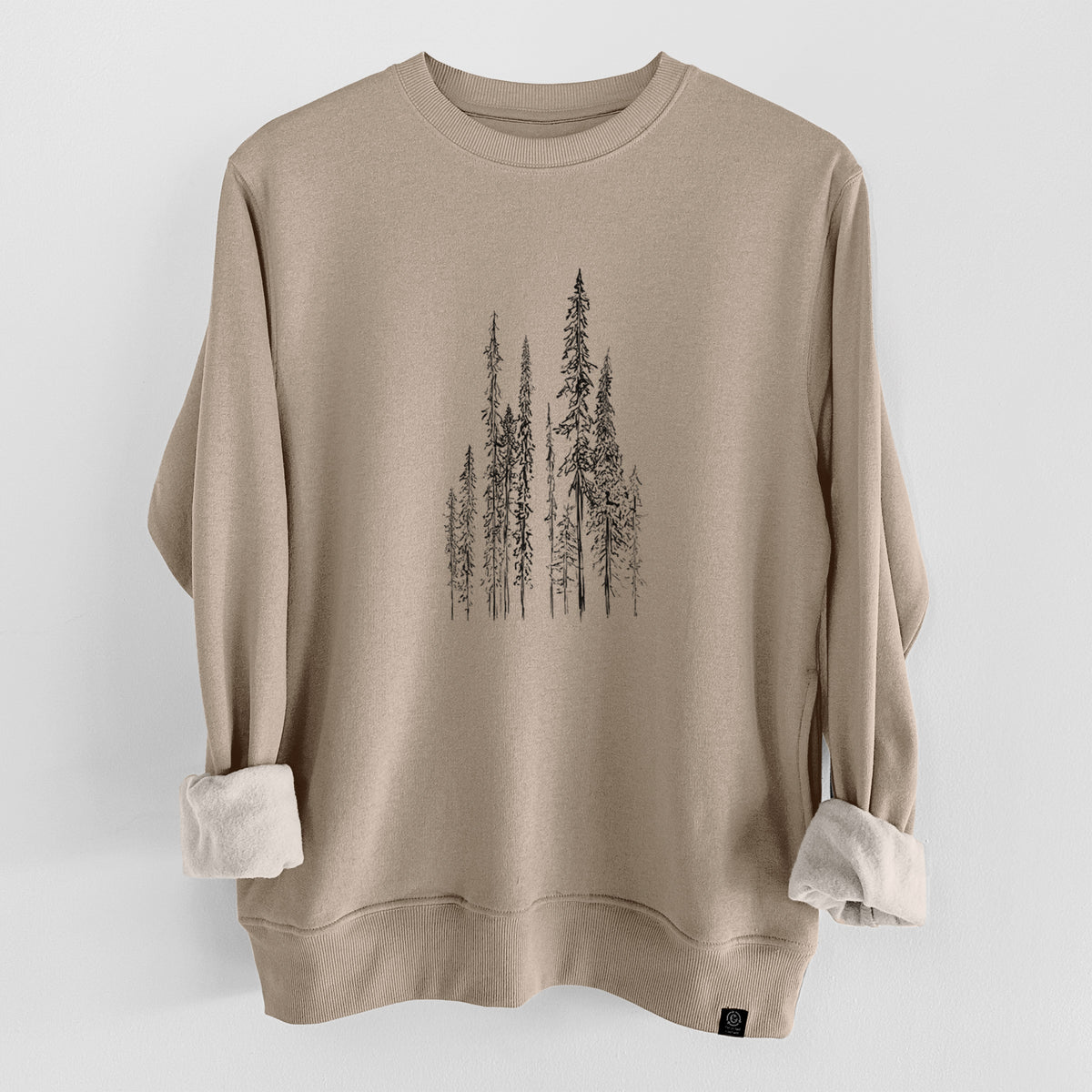 Black Spruce (Picea mariana)  - Unisex Reclaimed Crewneck Sweatshirt