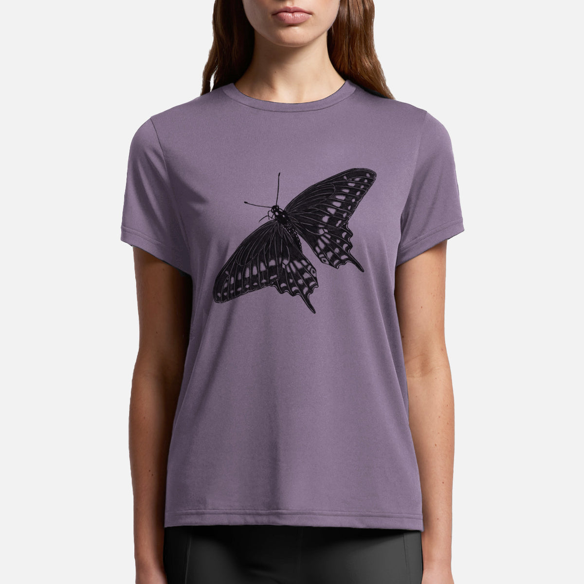 Black Swallowtail Butterfly - Papilio polyxenes - Womens Everyday Maple Tee